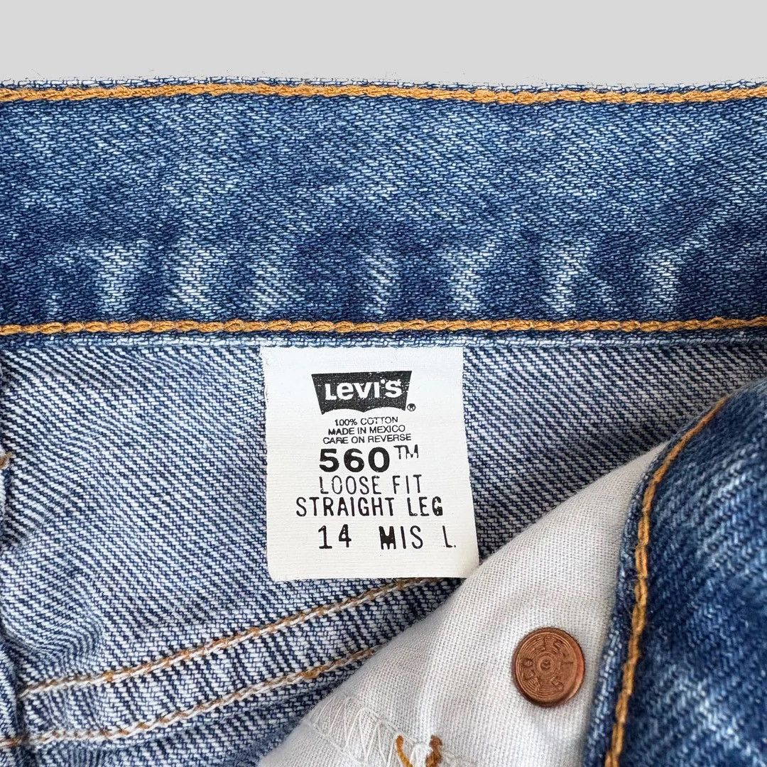 Levi's Levi’s 1990 90s Vintage 560 W34 L34 Loose Blue Denim Jeans Size US 34 / EU 50 - 4 Thumbnail