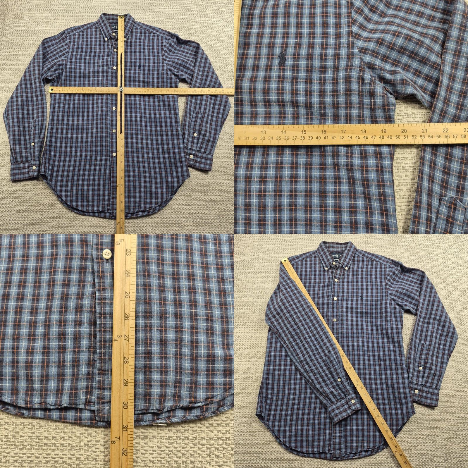 Ralph Lauren Ralph Lauren Button-Up Shirt Mens Small Plaid Long Sleeve Classic Casual Preppy Size US S / EU 44-46 / 1 - 8 Thumbnail