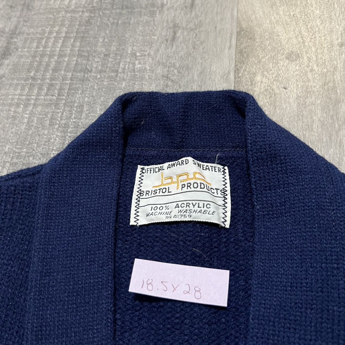 Vintage VTG 1970s Varsity Letterman Cardigan Blue Knit Award Sweater Size US S / EU 44-46 / 1 - 4 Thumbnail