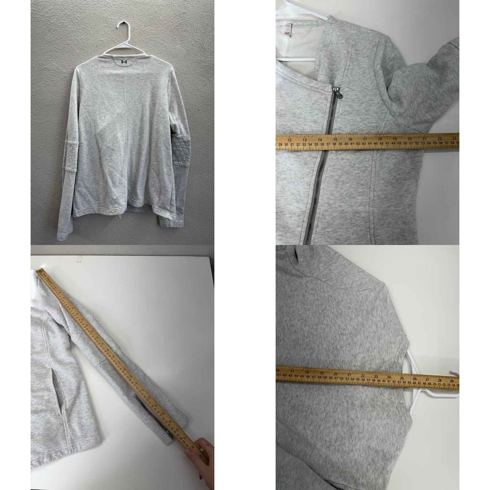 Under Armour Under Armour Womens Jacket XL Fitted Gray All Seasons Zip Up | City Outdoor | Regular Fit Womens Jacket Size XL / US 12-14 / IT 48-50 - 8 Thumbnail