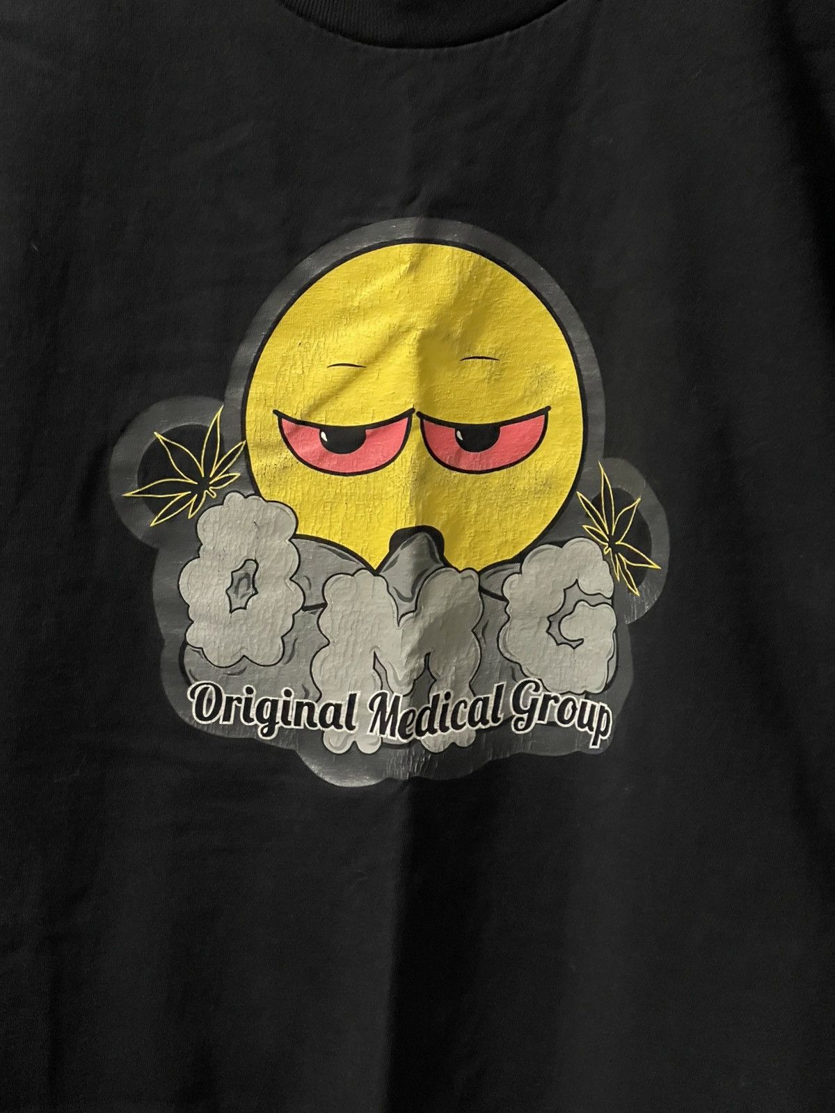 Vintage Original Medical Group Marijuana Smiley Face Shirt Large Size US L / EU 52-54 / 3 - 2 Thumbnail