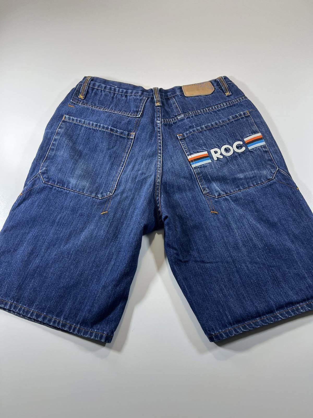 Unknown London Vintage Men's Rocawear Blue Denim Shorts Size 34 Size US 34 / EU 50 - 10 Thumbnail