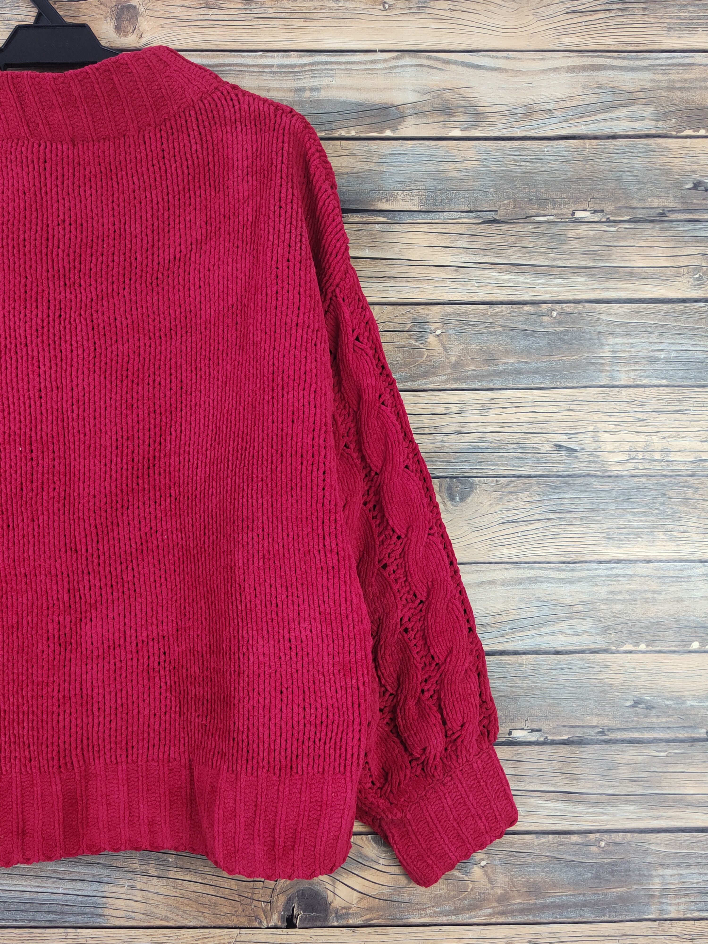 Aran Isles Knitwear GU Red japan Knitwear sweatshirt #W1102 Size US M / EU 48-50 / 2 - 9 Thumbnail