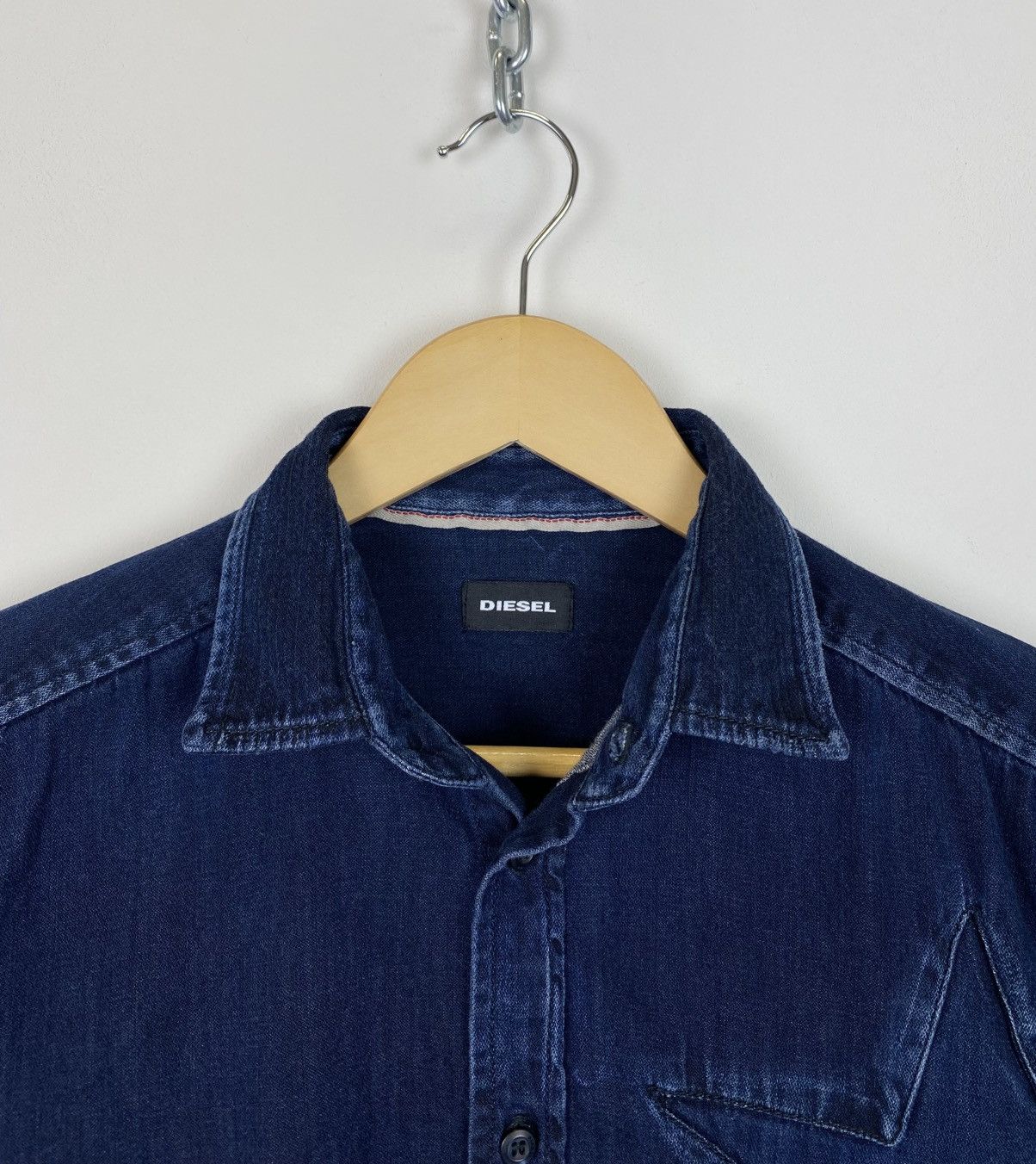 Diesel Diesel Denim Buttons Up Shirt Top Embroidered Stars Blue Size US S / EU 44-46 / 1 - 4 Thumbnail