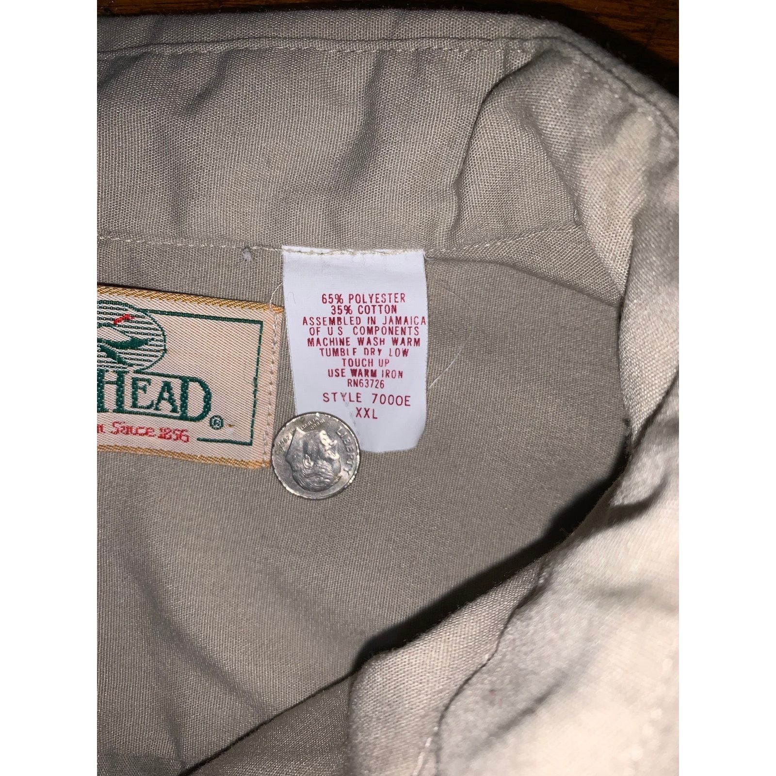 Redhead RedHead Hunting Shirt XXL Khaki Deer Patch Long Sleeve Size US XXL / EU 58 / 5 - 6 Thumbnail