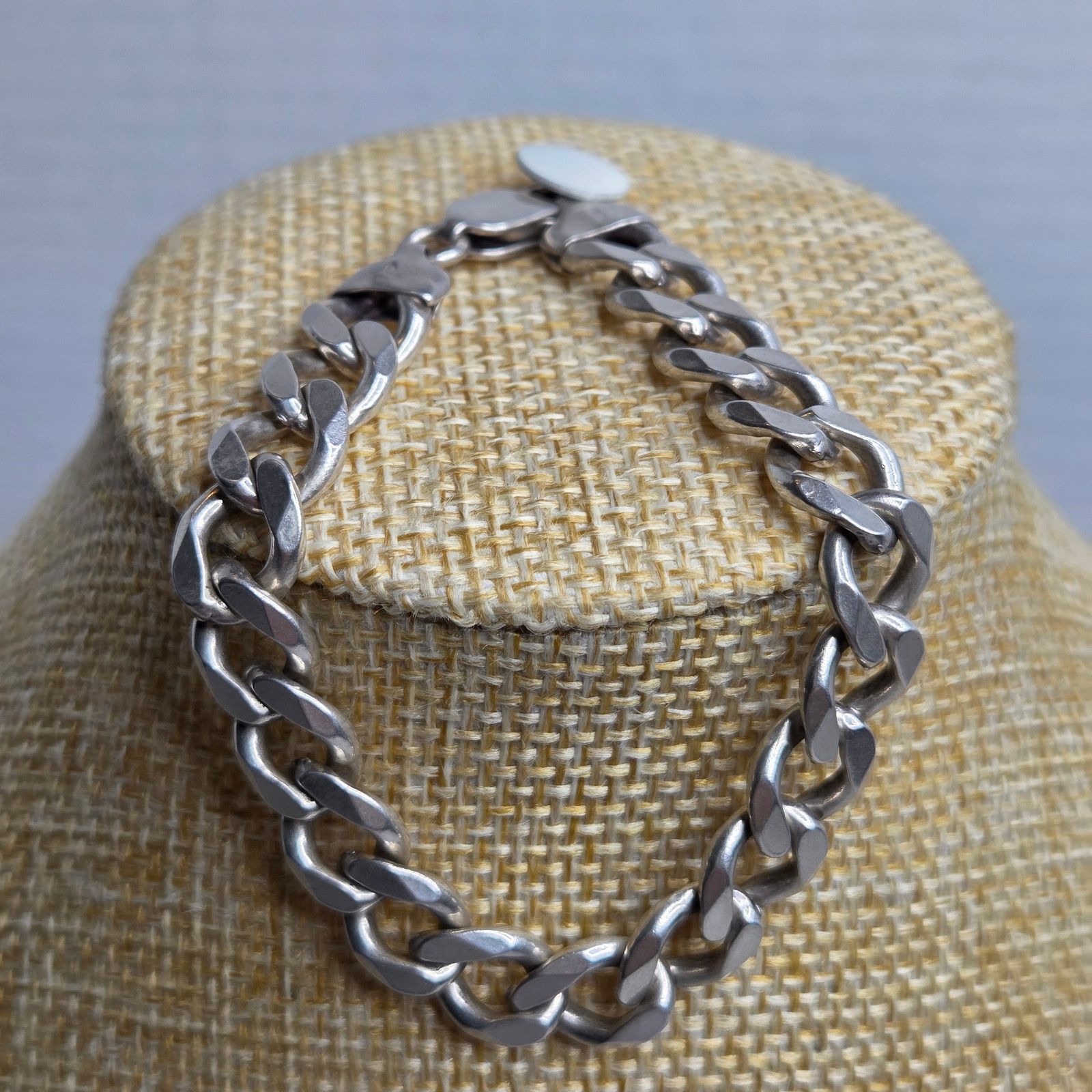 Sterling Silver Sterling Silver 925 Curb Chain Bracelet Made In Italy 7.25" Size ONE SIZE - 3 Thumbnail