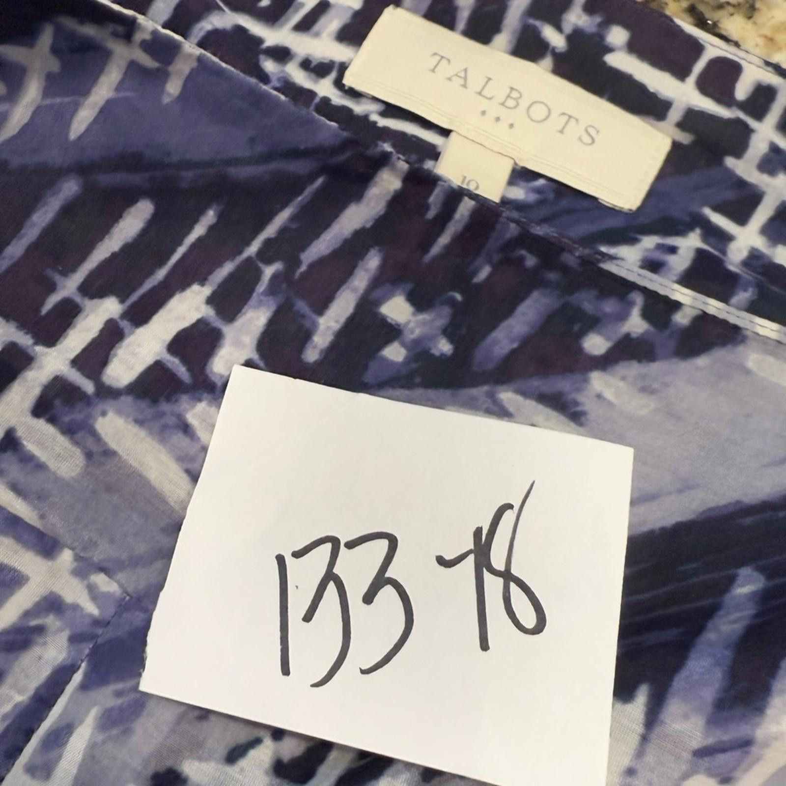 Other Talbots blue white & purple silk cotton mini skirt SZ 10 Size ONE SIZE - 8 Thumbnail