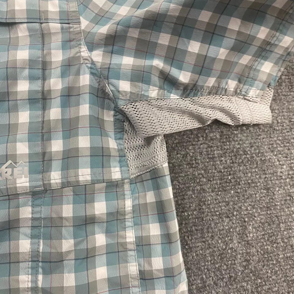 Rei REI Shirt Men's Gingham Vented Button Up Hiking XL Size US XL / EU 56 / 4 - 3 Thumbnail