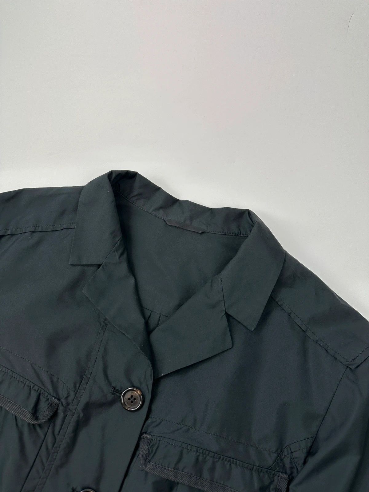 Prada Prada Sport SS2007 Black Cropped Nylon Blazer Jacket Size M / US 6-8 / IT 42-44 - 2 Thumbnail