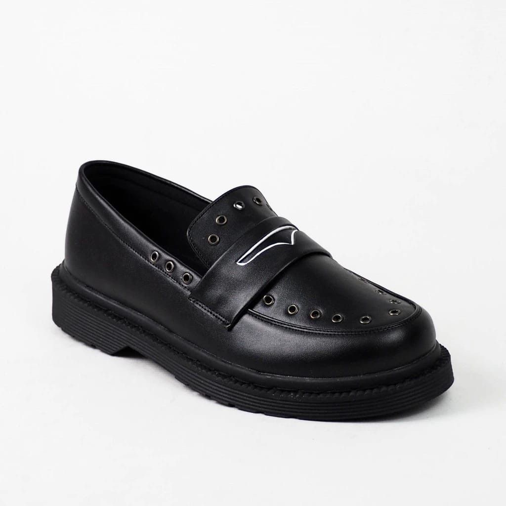 Simple Shoes Warton Leather Loafer Black Unisex Size US 11 / EU 44 - 2 Thumbnail