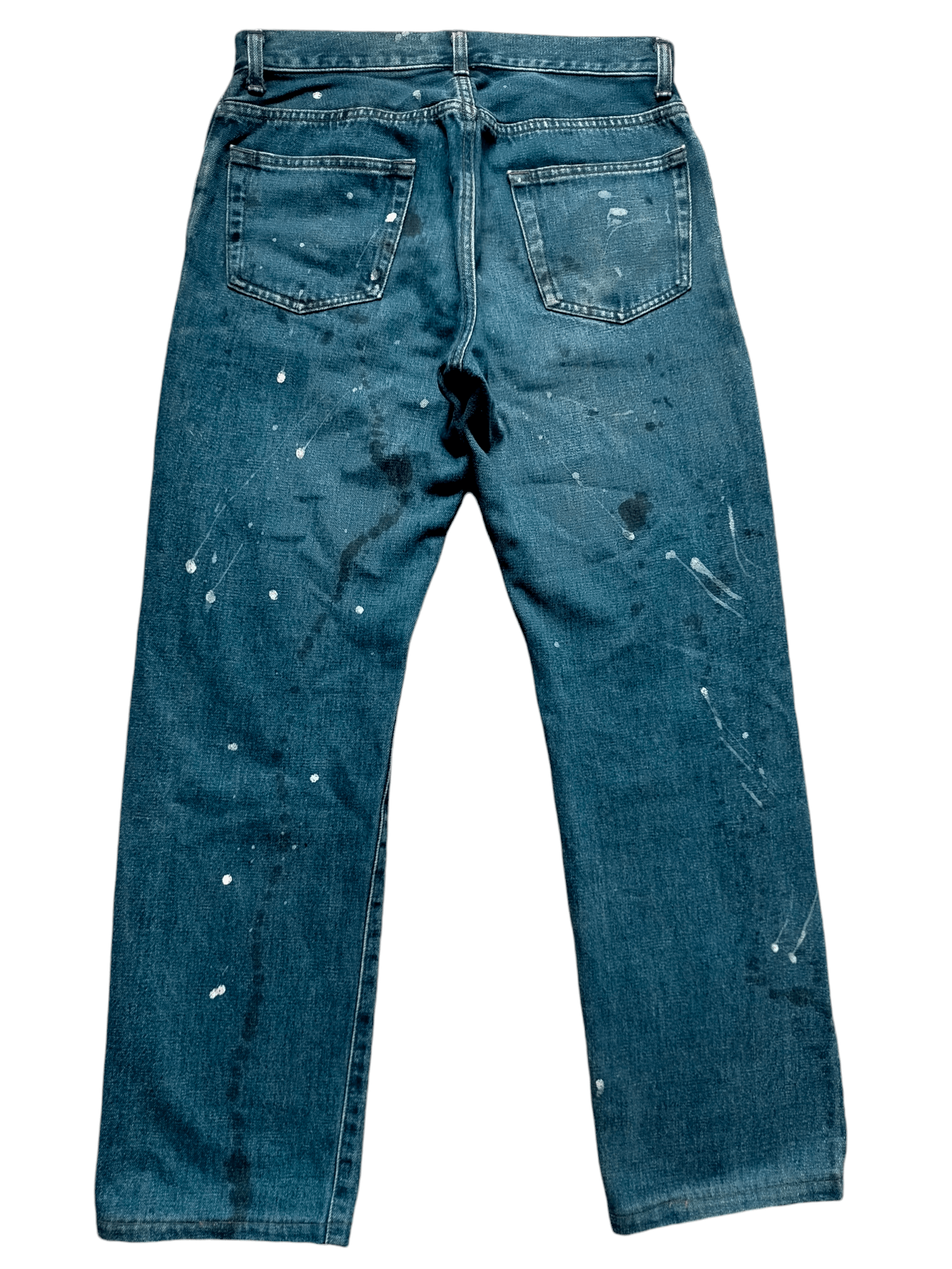 Hysteric Glamour × Japanese Brand Made in Japan Liberto Painted Denim selvedge Jeans Size US 29 - 2 Thumbnail