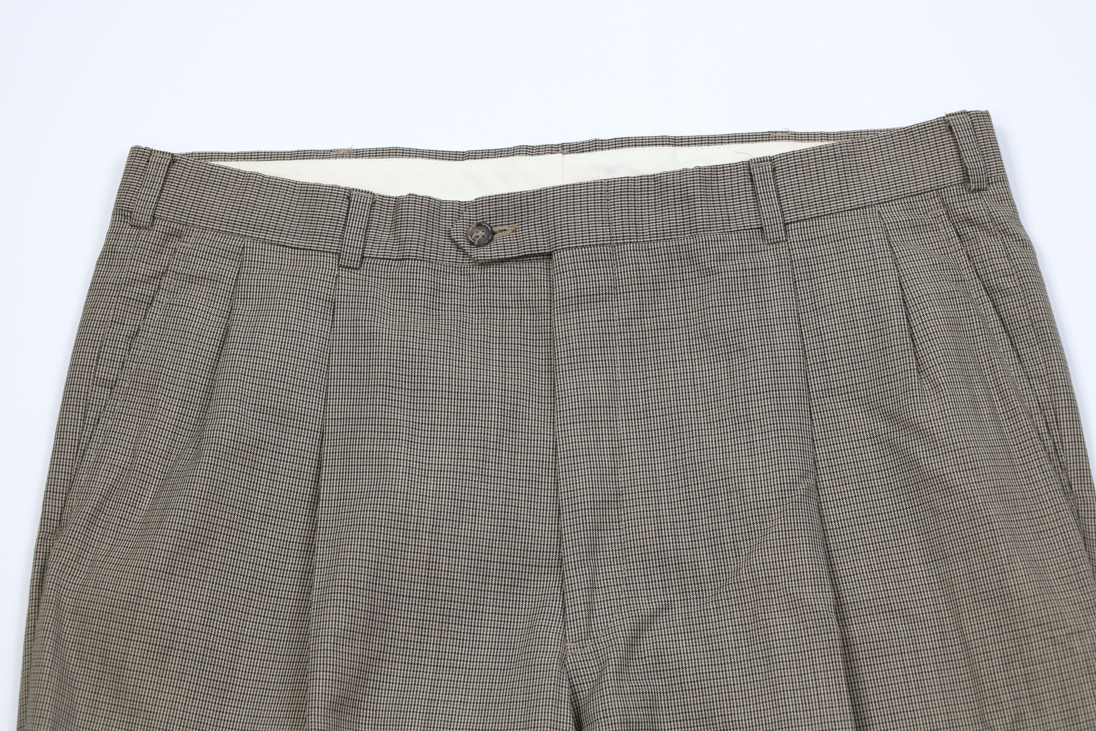 Vintage Vintage 90s Streetwear Wide Leg Chino Pants Houndstooth Size US 38 / EU 54 - 2 Thumbnail