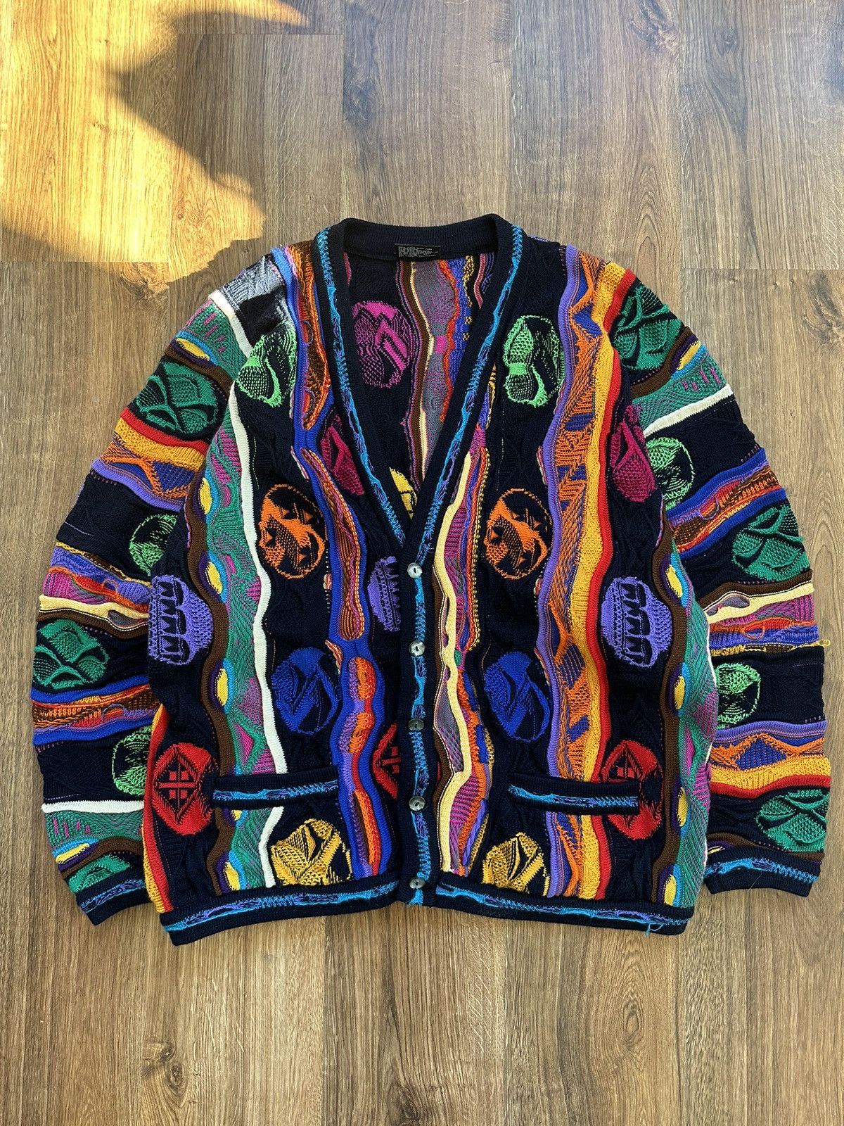 image of Vintage Coogi Cardigan Sweater, Men's (Size XL)