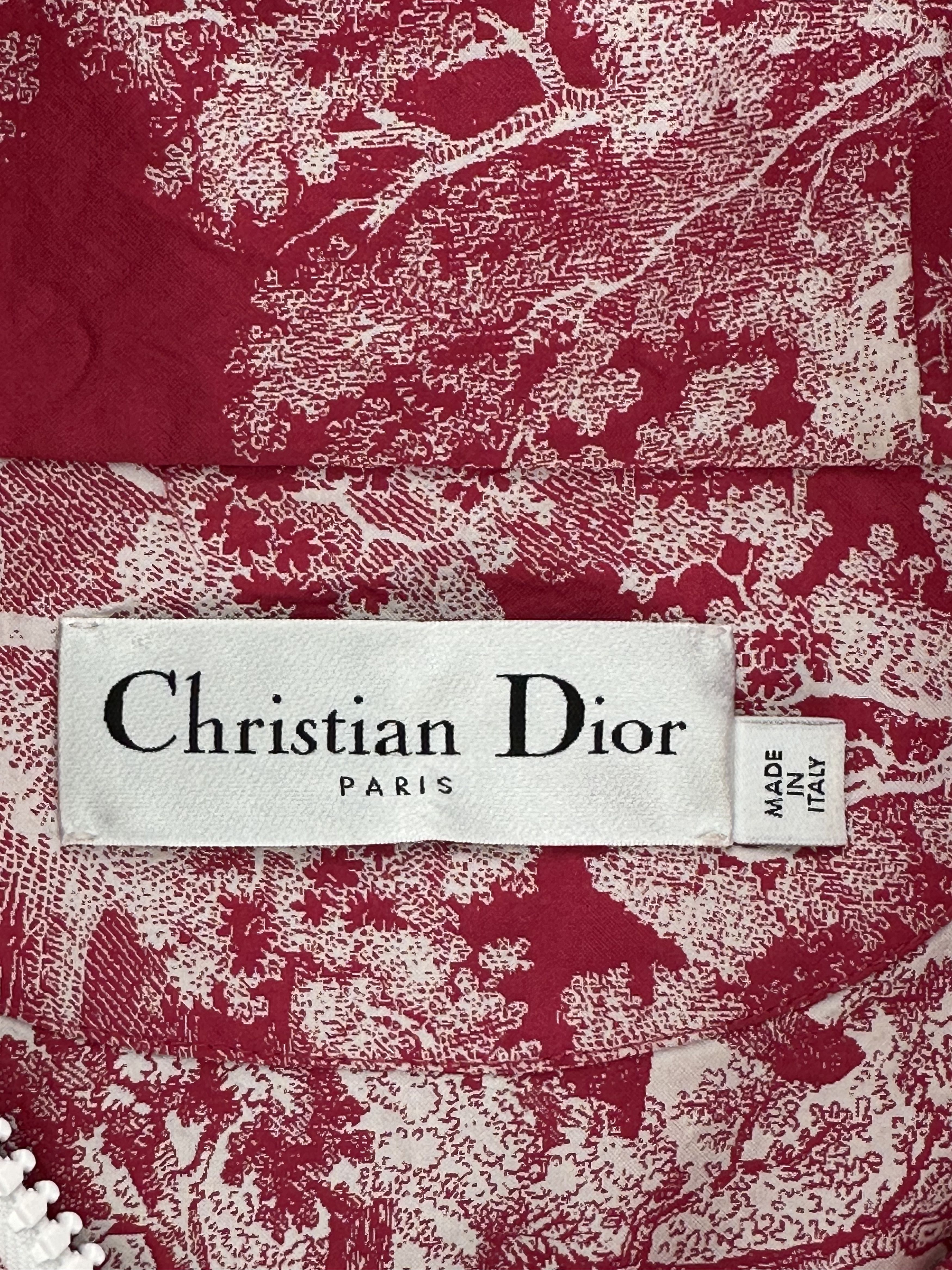 Dior Dior Red & White Women's Hooded Anorak Size US L / EU 52-54 / 3 - 4 Thumbnail