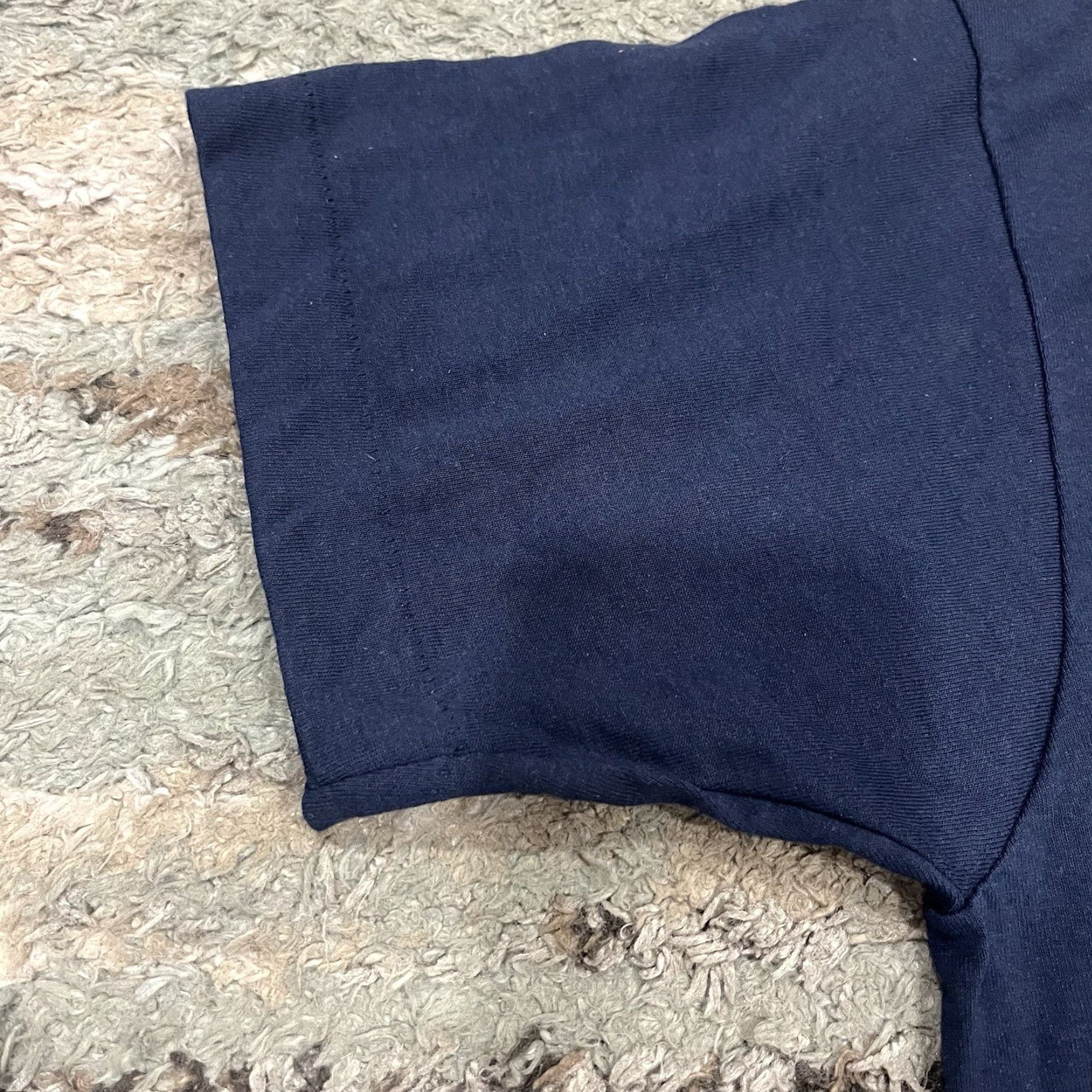 Fruit Of The Loom VTG Fruit of the Loom T-Shirt Mens Medium Blue Short Sleeve Round Neck Graphic Print Stitch Funny 90s Single Stitched USA Size US M / EU 48-50 / 2 - 5 Thumbnail