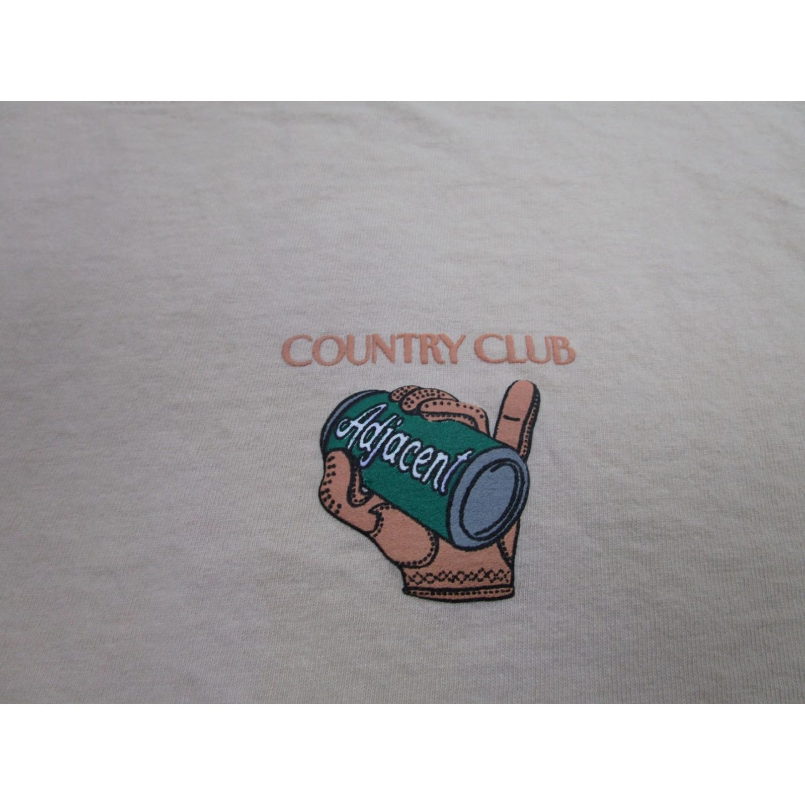 Vintage Country Club Adjacent Shirt Mens Medium Tan Golf Graphic Untuck Tee Made USA Size US M / EU 48-50 / 2 - 3 Thumbnail