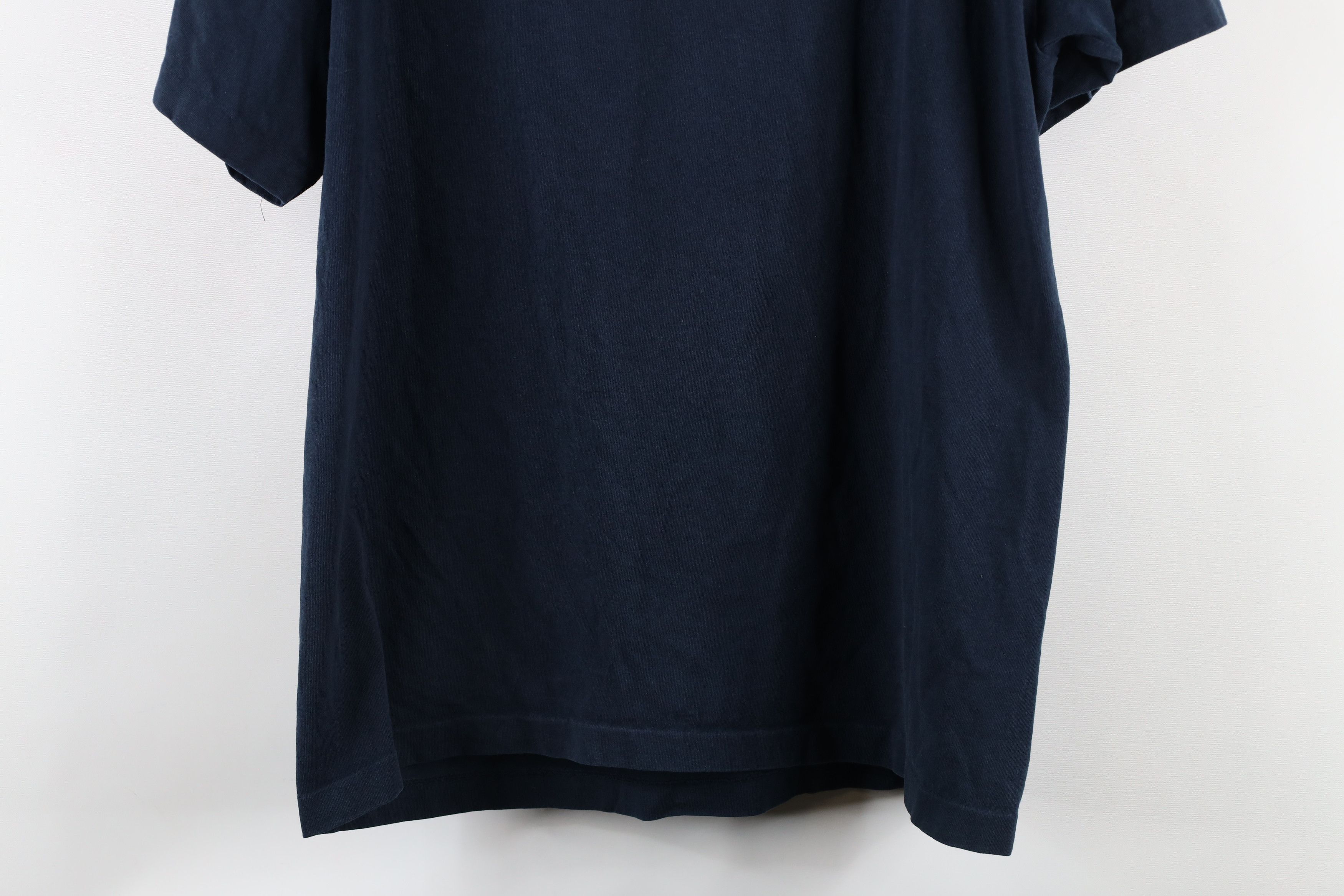 Vintage Vintage 90s Streetwear Blank Pocket T-Shirt Blue USA Cotton Size US L / EU 52-54 / 3 - 13 Thumbnail
