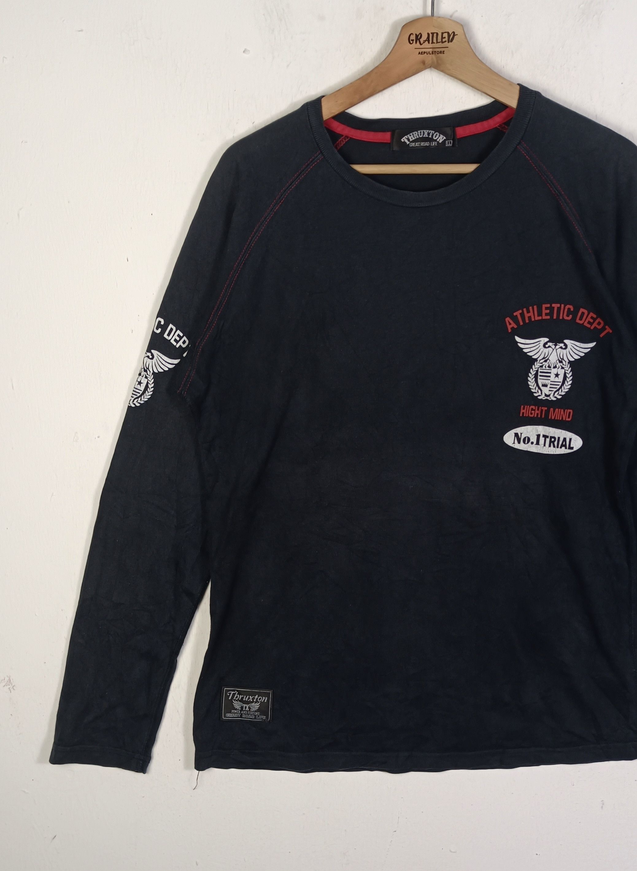 Japanese Brand Thruxton Mass Of Iron Astride Long Sleeve Size US M / EU 48-50 / 2 - 7 Thumbnail