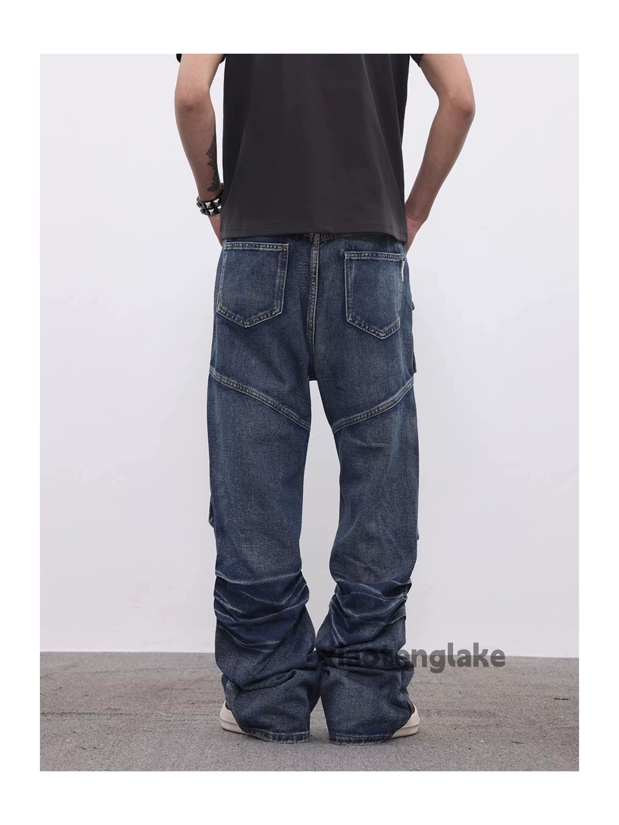 Jean × Vintage washed faded loose baggy cargo hiphop jeans Size US 32 / EU 48 - 6 Thumbnail