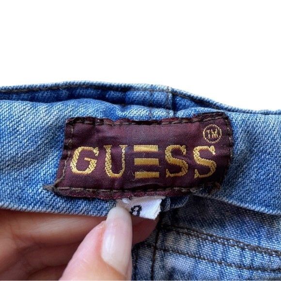 Guess Vintage Guess Straight Leg Denim Bib Overalls - XS/S Size 28" / US 6 / IT 42 - 8 Thumbnail