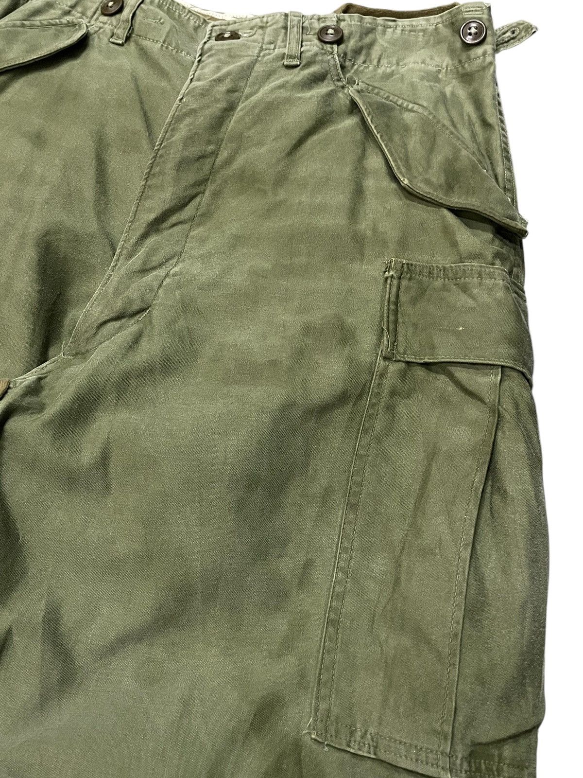 Vintage 50s Vintage WW2 US Military M-1951 Cargo Trousers Baggy Size US 32 / EU 48 - 8 Thumbnail