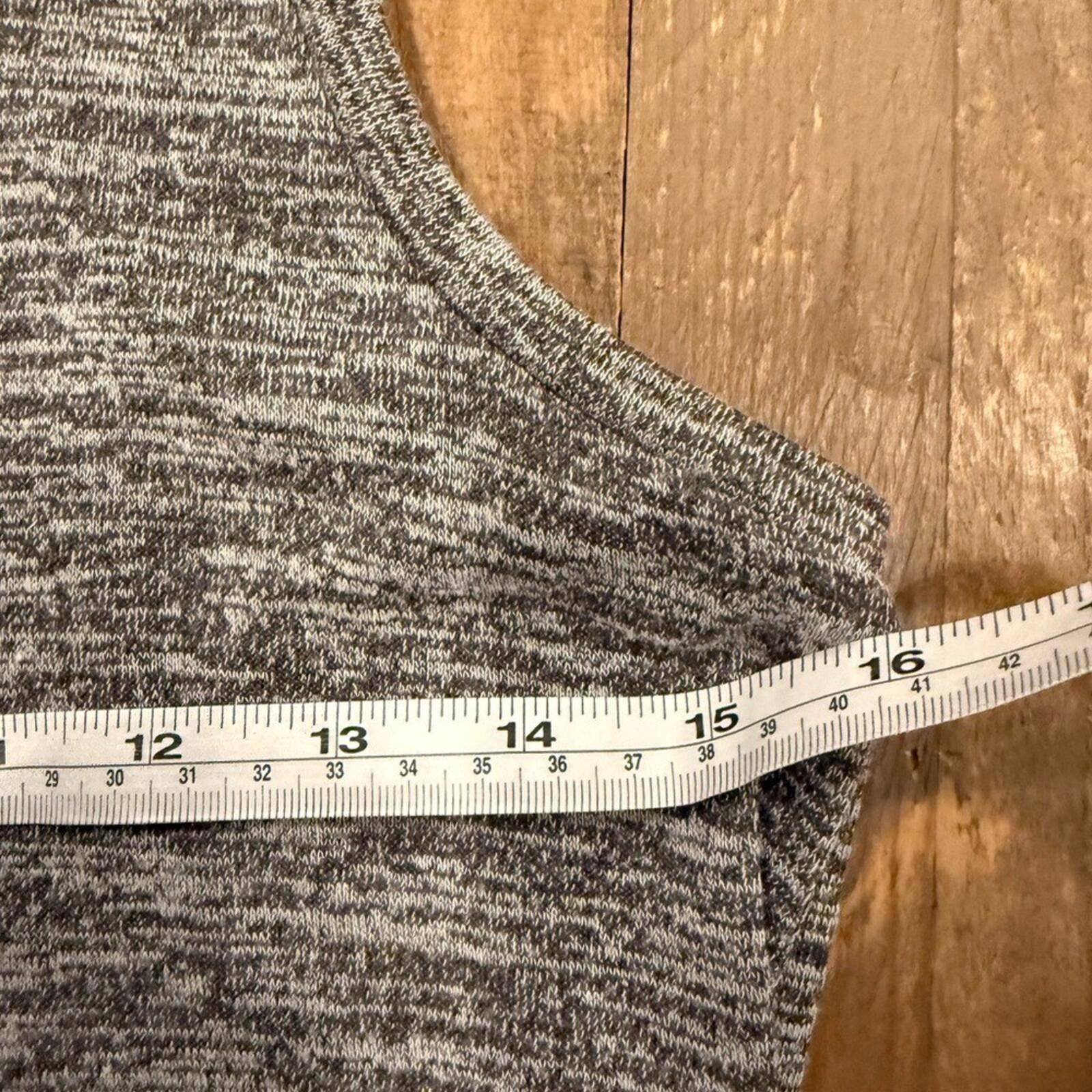 Leather Leith Gray Marled Sleeveless Dress S Soft Stretch Mini Shift Size S / US 4 / IT 40 - 8 Thumbnail