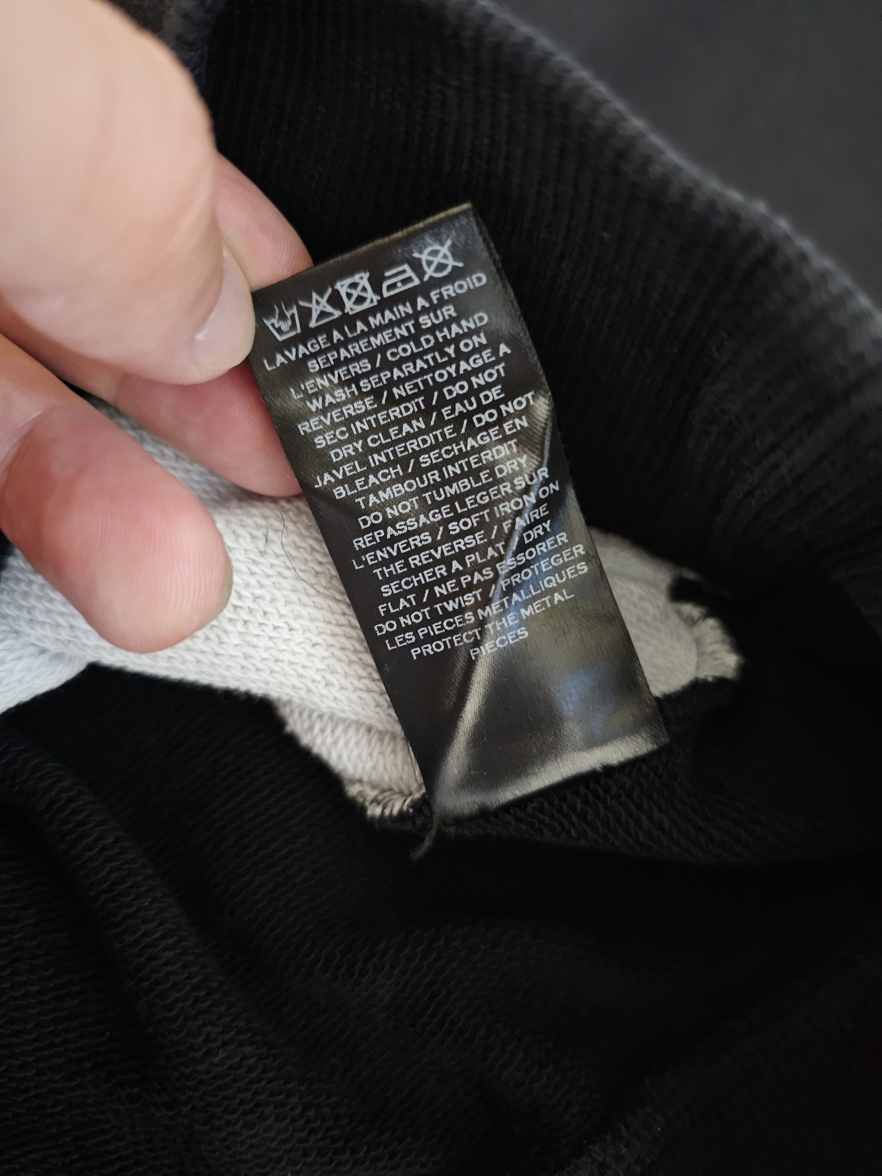 Balmain Balmain Men's Black and White Oversize Sweatshirt Size M Size US M / EU 48-50 / 2 - 6 Thumbnail