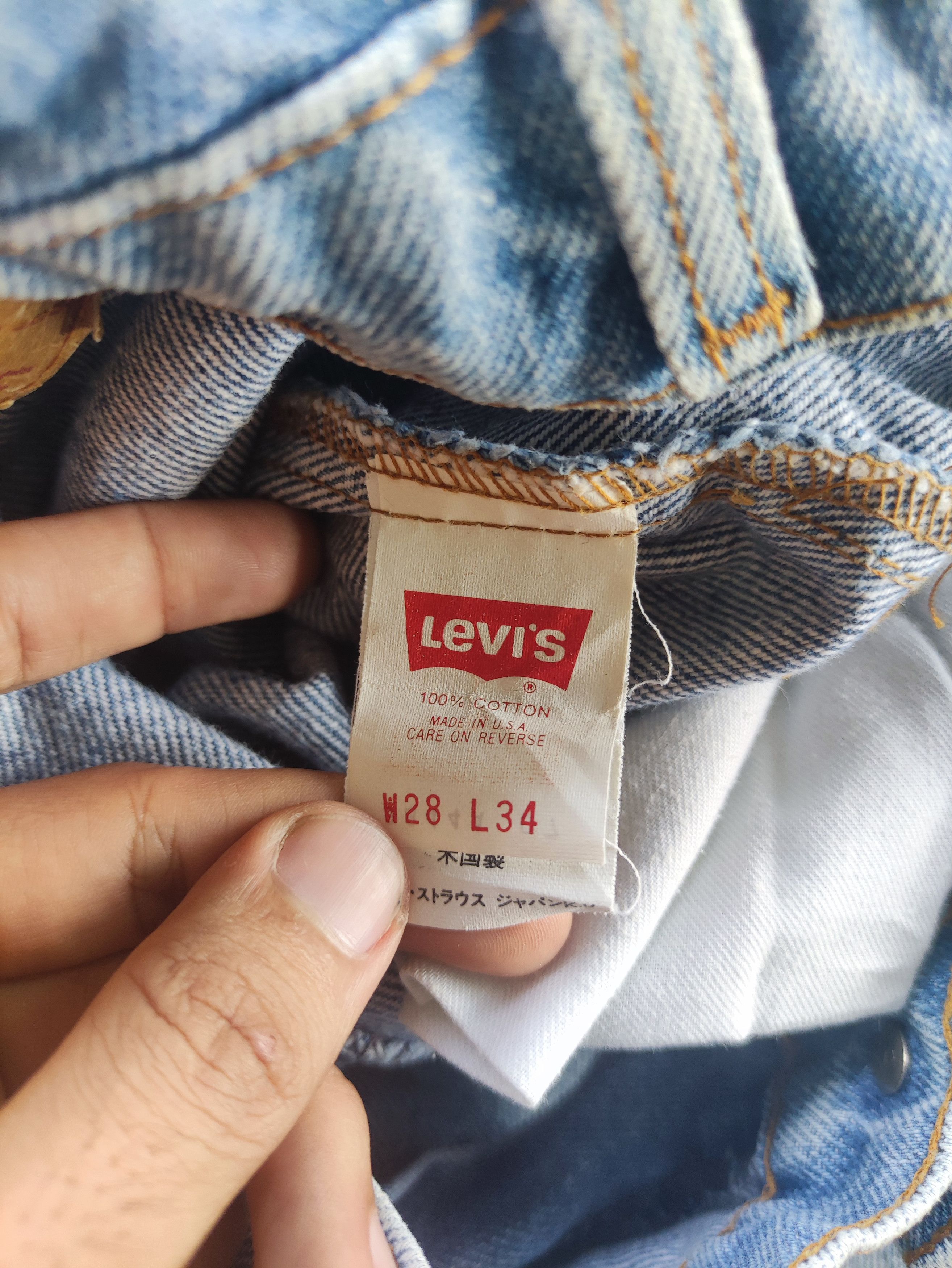 Levi's Vintage Levi's Brand Denim Faded Ripped Pants Size US 26 / EU 42 - 7 Thumbnail