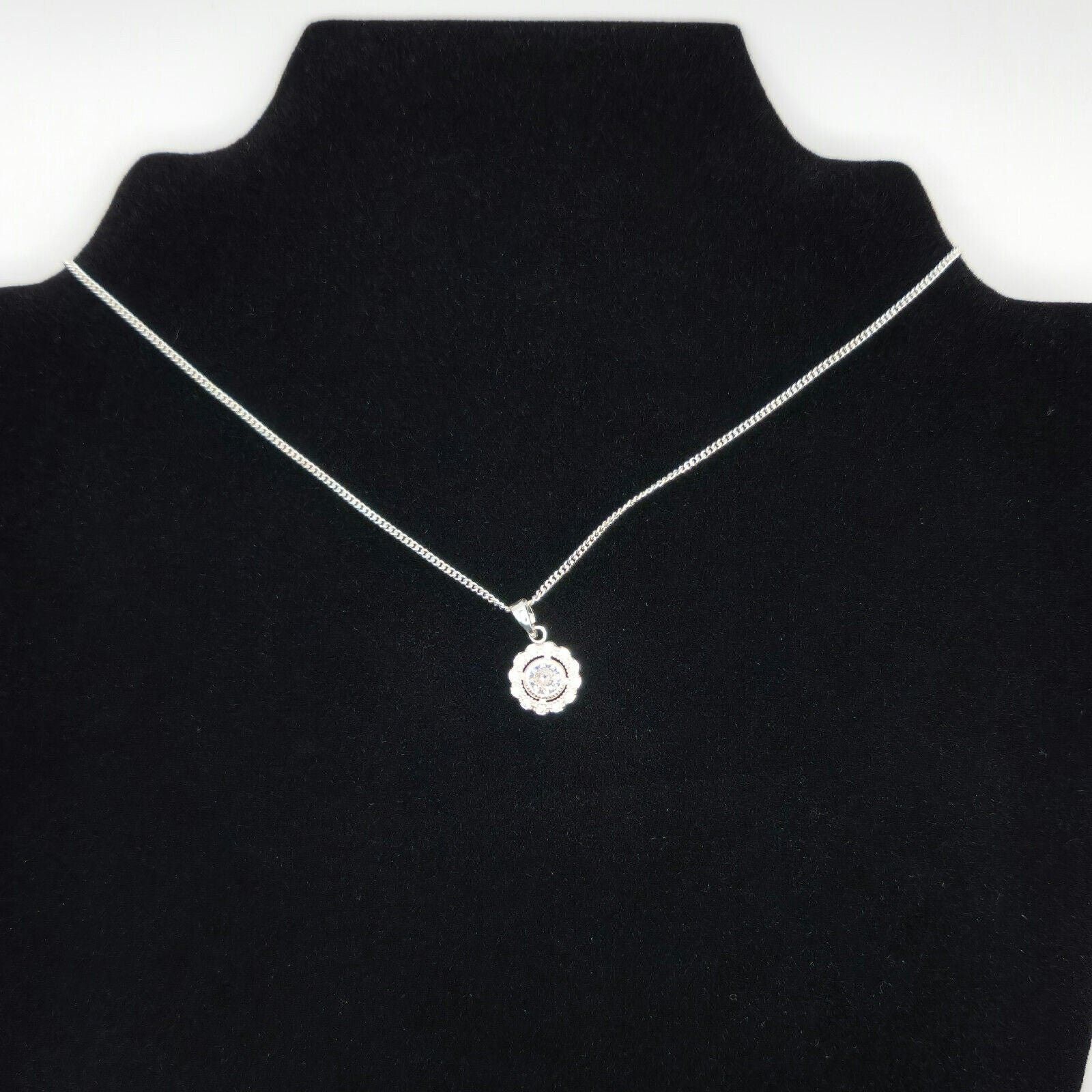 Other Double Halo Necklace Made with Swarovski Crystals | 18" Size ONE SIZE - 7 Thumbnail