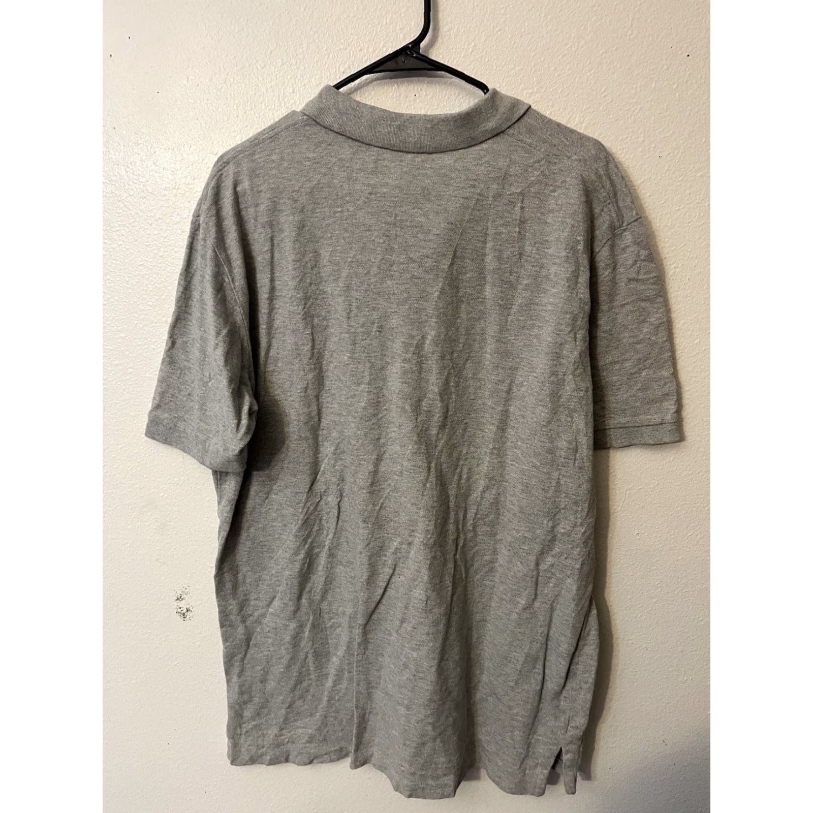 Eddie Bauer VINTAGE Eddie Bauer Polo Mens Solid Gray L 100% Cotton Knit Short Sleeve Collared Logo 90s Mens Regular Fit Shirt Size US L / EU 52-54 / 3 - 2 Thumbnail