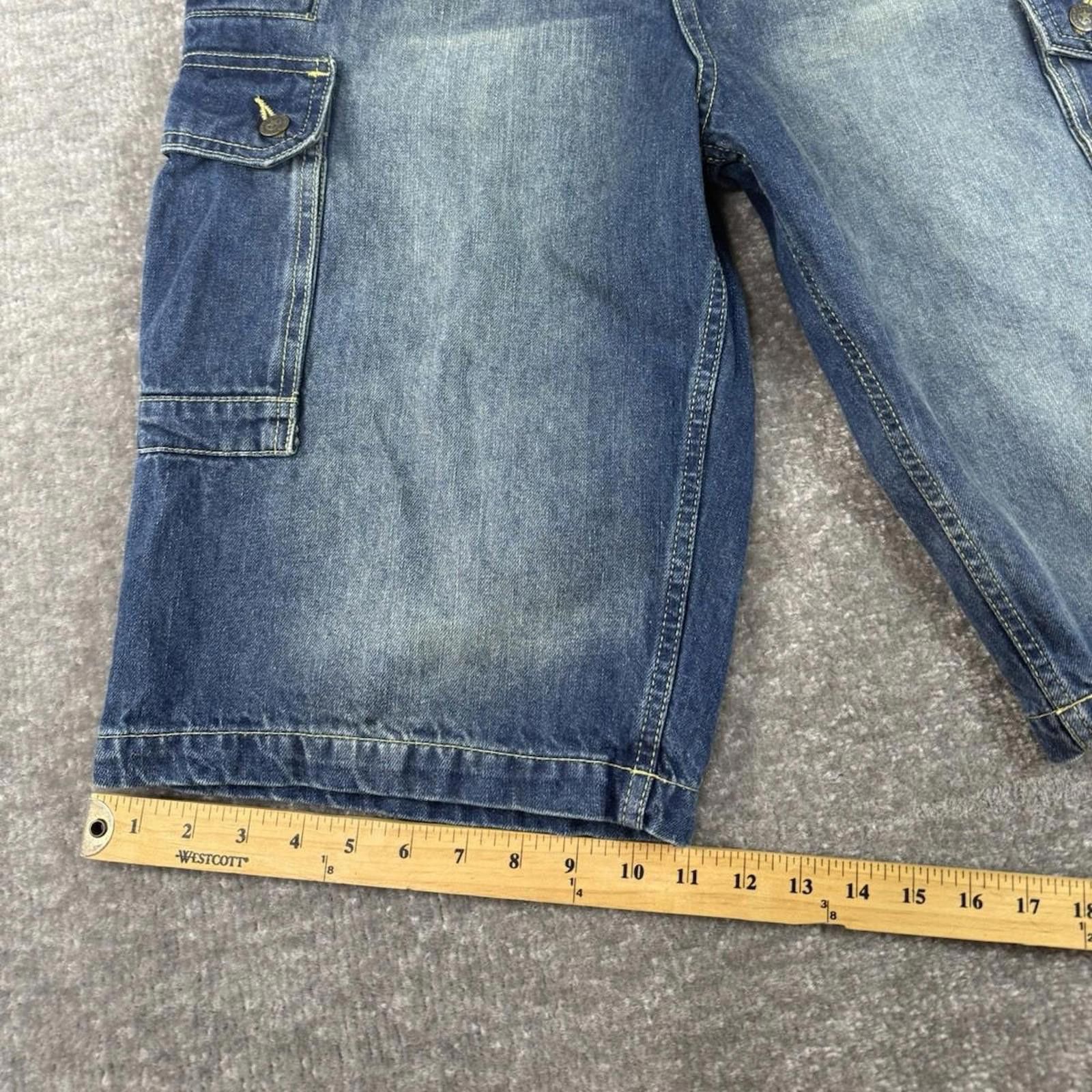 Other Liberty Blues Cargo Shorts Mens 38 Tall Denim Stretch Baggy Size US 38 / EU 54 - 4 Thumbnail