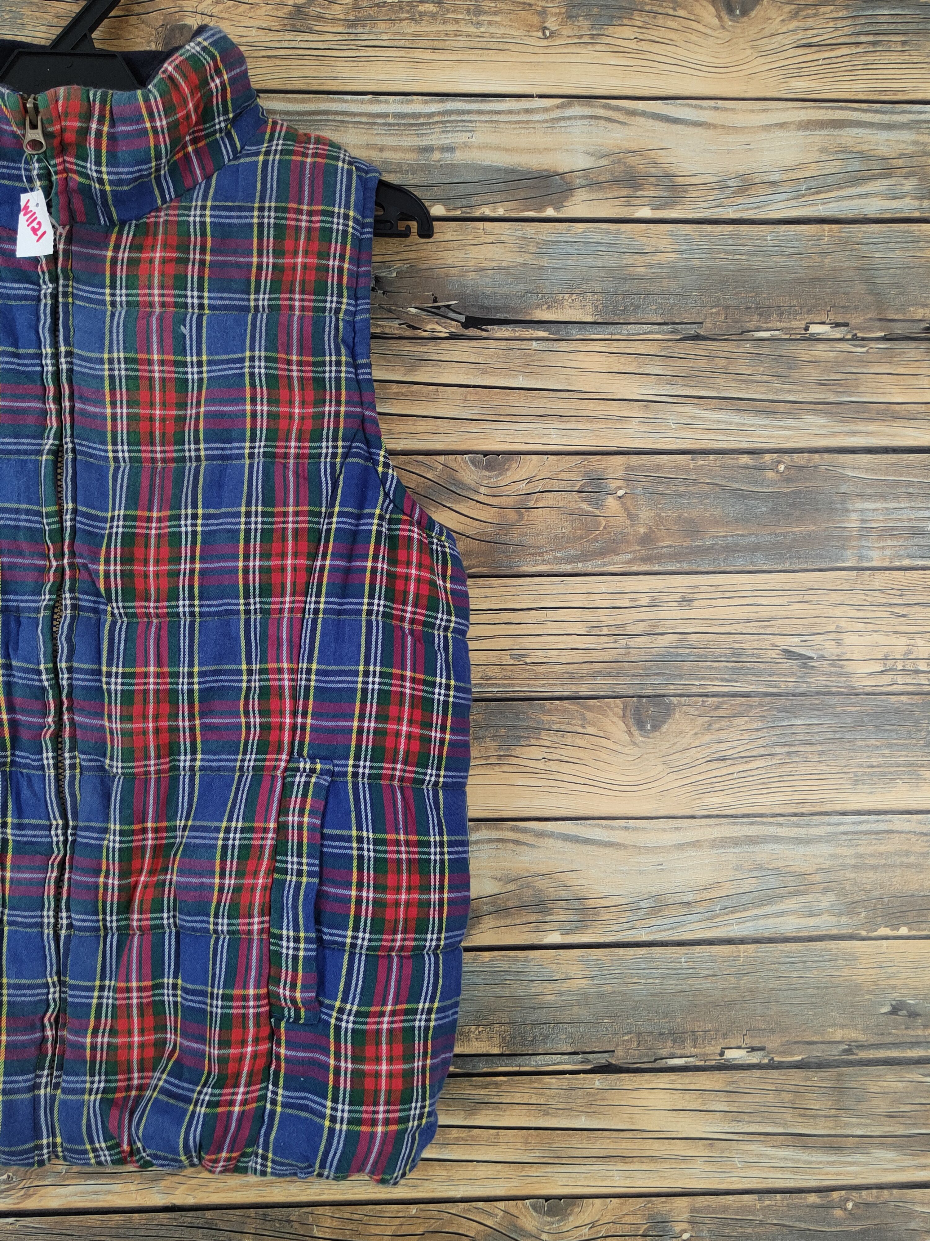 Junko Shimada Junko Shimada Blue Red checkered Vests #W1121 Size US M / EU 48-50 / 2 - 5 Thumbnail