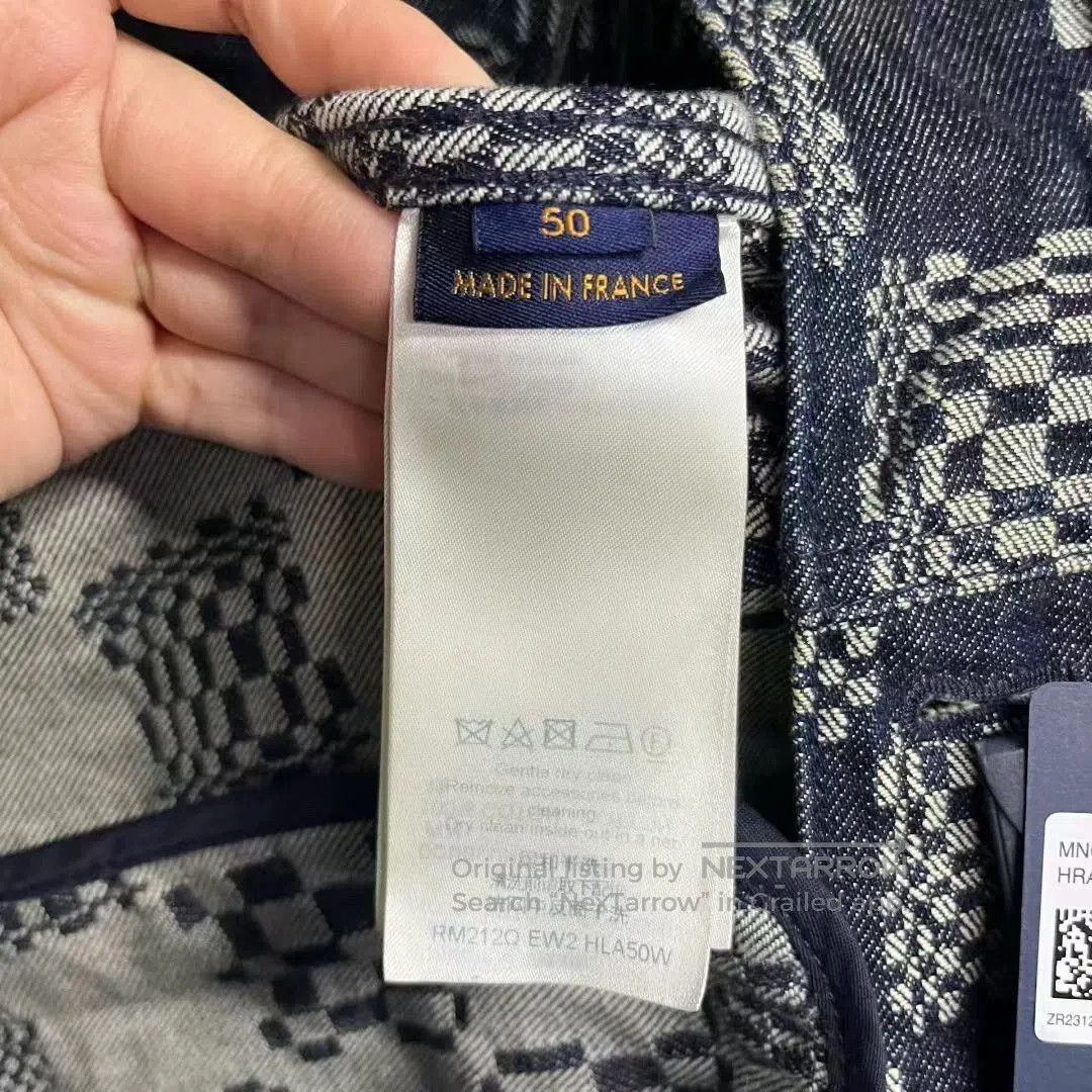 Louis Vuitton black checkered long sleeve denim jacket. Size US L / EU 52-54 / 3 - 4 Thumbnail