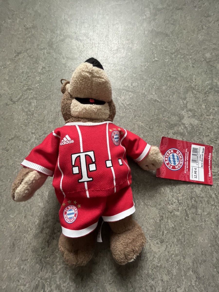 Designer FC Bayern Munich Berni Mascot Plush Toy 🧸 Official Product Size ONE SIZE - 2 Thumbnail