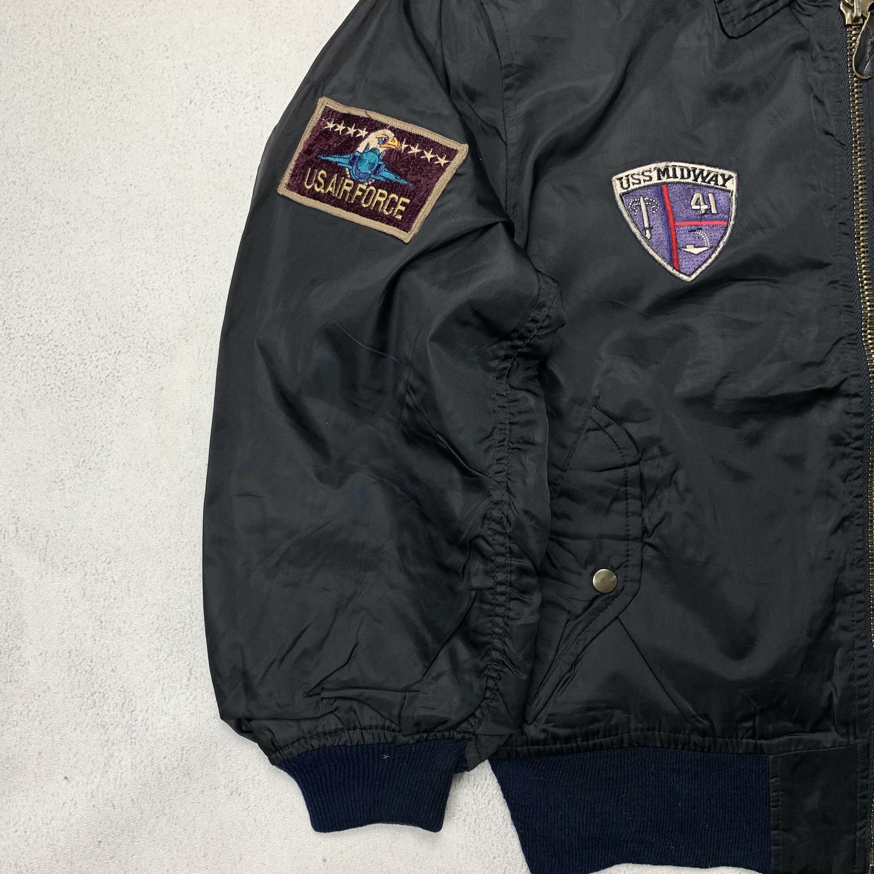 Japanese Brand Vintage Bomber Military Patch Jacket Size US M / EU 48-50 / 2 - 4 Thumbnail