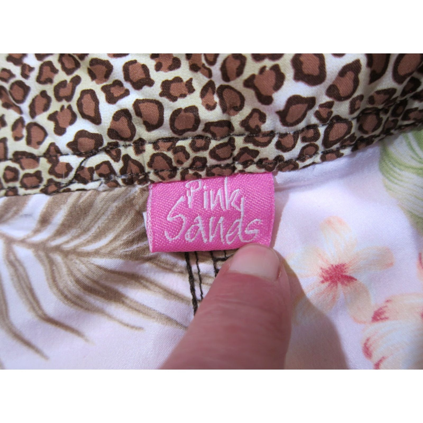 Pinko Pink Sands 100% Nylon Pink Hawaiian Floral Swim Beach Short Junior 11 M Womens Pink Floral Hawaiian 34" waist Array Size 24" / US 00 / IT 34 - 4 Thumbnail