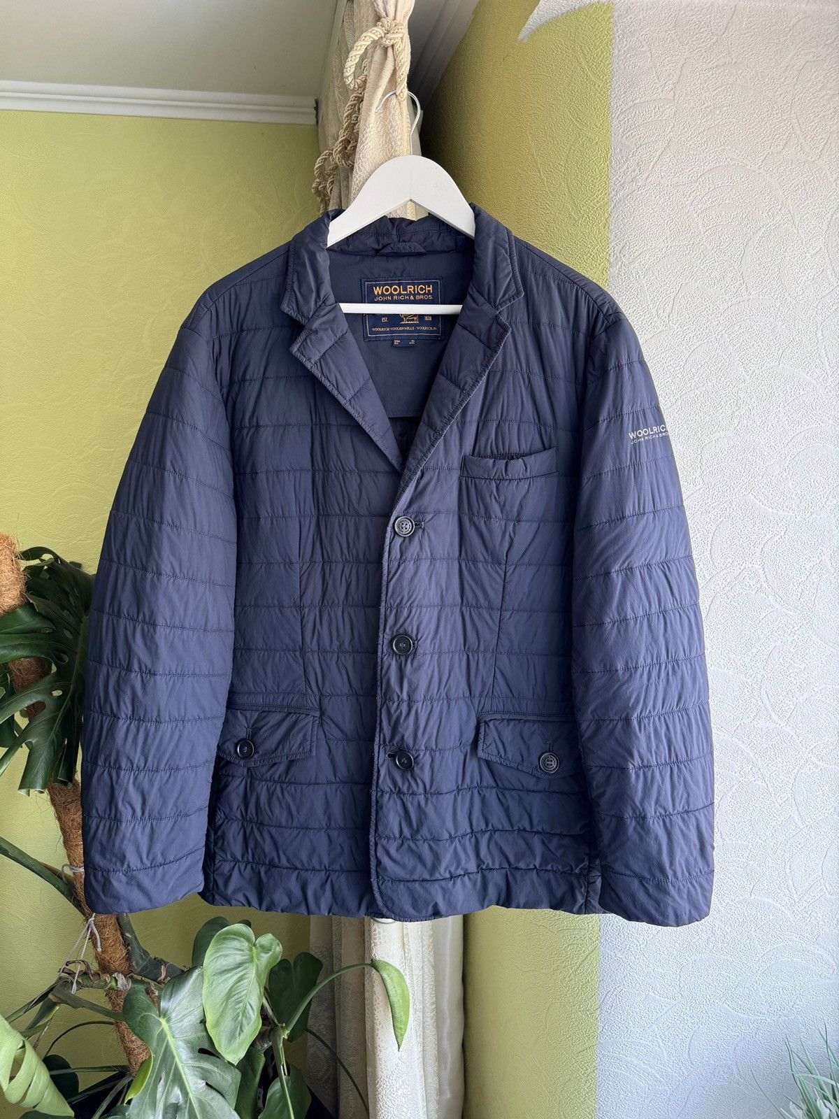 Woolrich Woolen Mills Woolrich Light Quilted Jacket Midi Coat Navy Size US XL / EU 56 / 4 - 2 Thumbnail