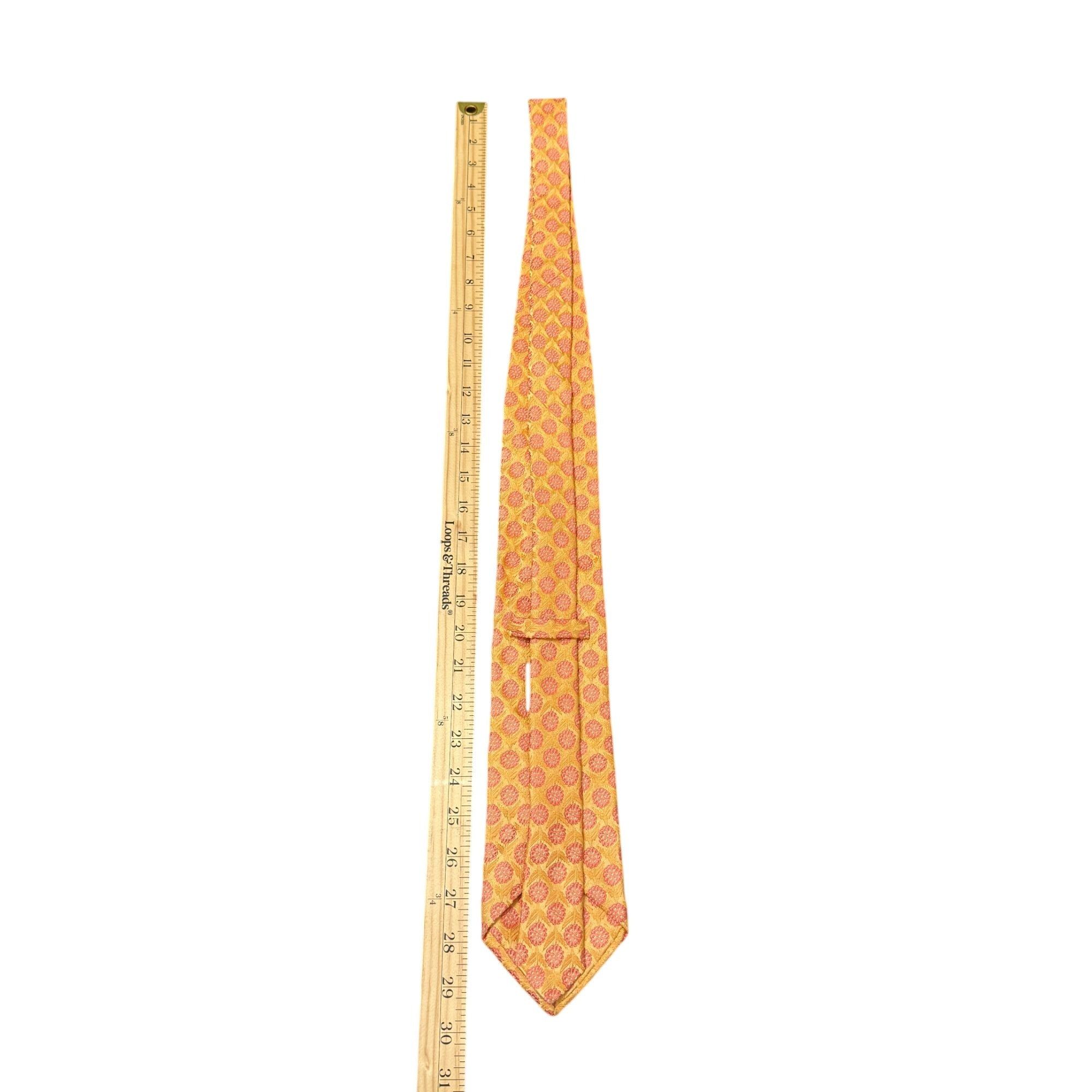 Ike Behar IKE Behar New York Silk Floral Pattern Necktie Hand-Tailored Size ONE SIZE - 4 Thumbnail