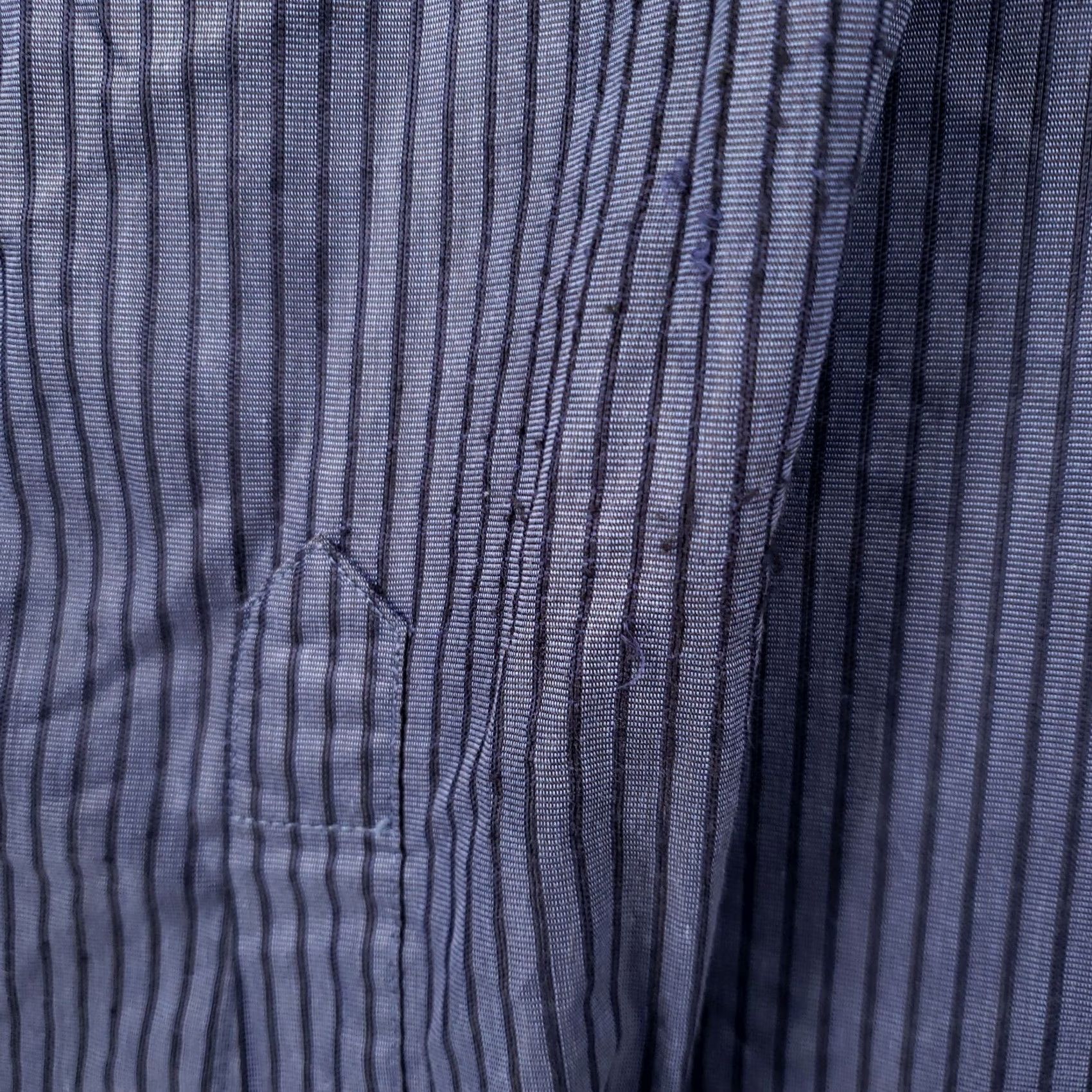 Kenneth Cole Kenneth Cole Dress Shirt 17 Blue Stripe Long Sleeve Button Up Collared Mens Size 46R - 6 Thumbnail