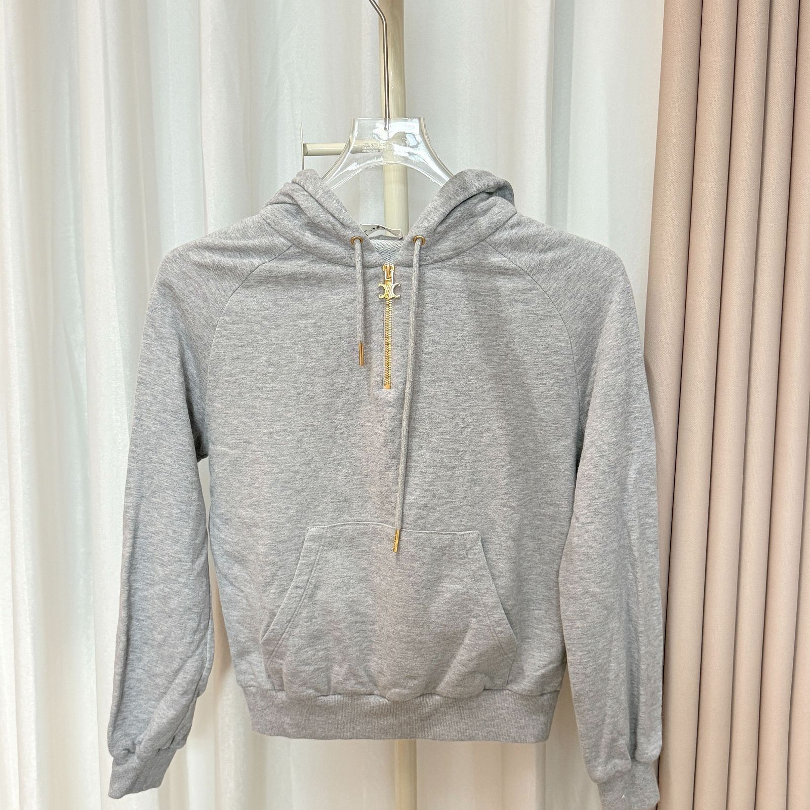 Celine Celine Triomphe Half-Zip Hoodie Size XS Size XS / US 0-2 / IT 36-38 - 1 Thumbnail