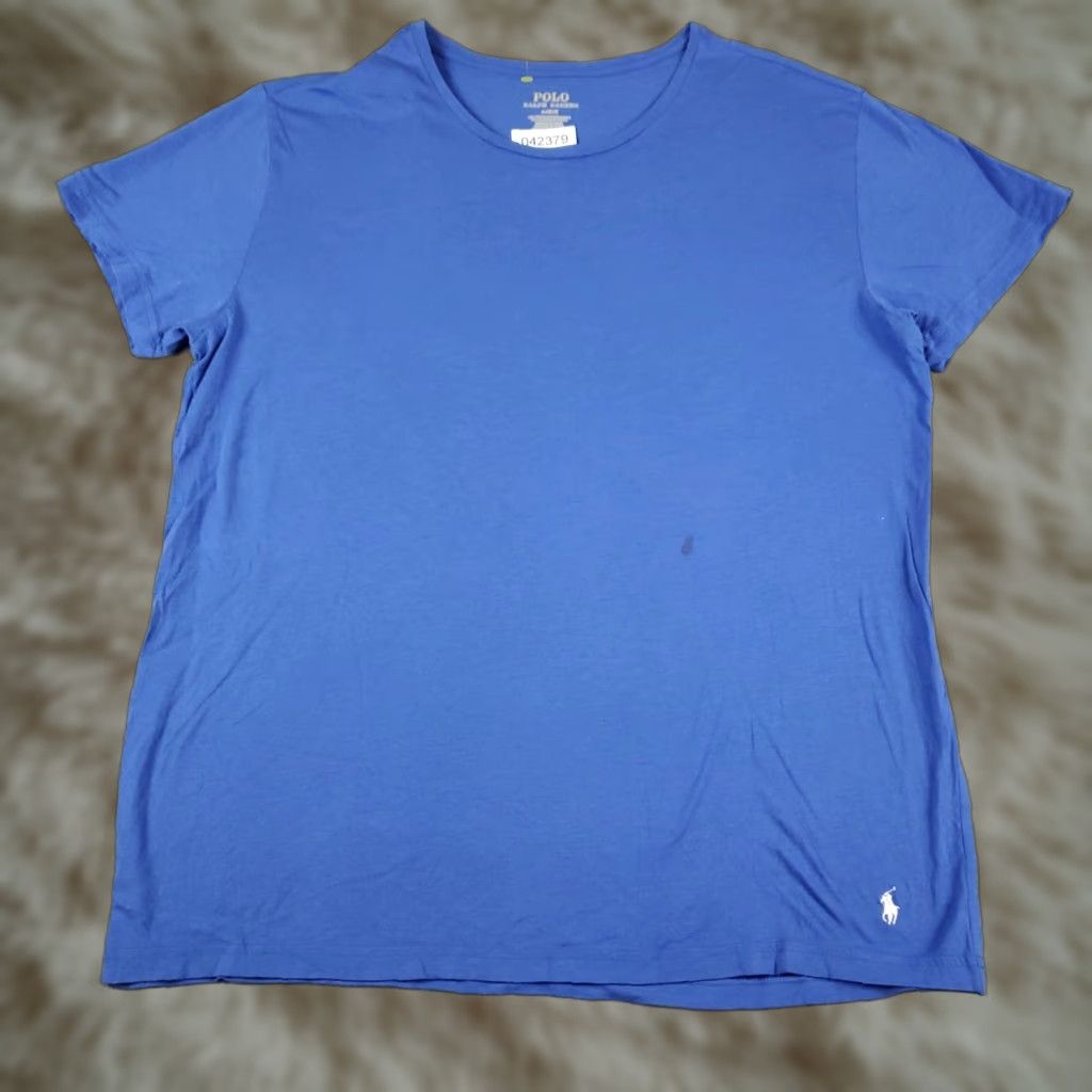 Ralph Lauren Ralph Lauren T Shirt Mens L Blue Pony Casual Short Sleeve Logo Comfort Regular Crew Neck Shirt Men Size US L / EU 52-54 / 3 - 1 Thumbnail