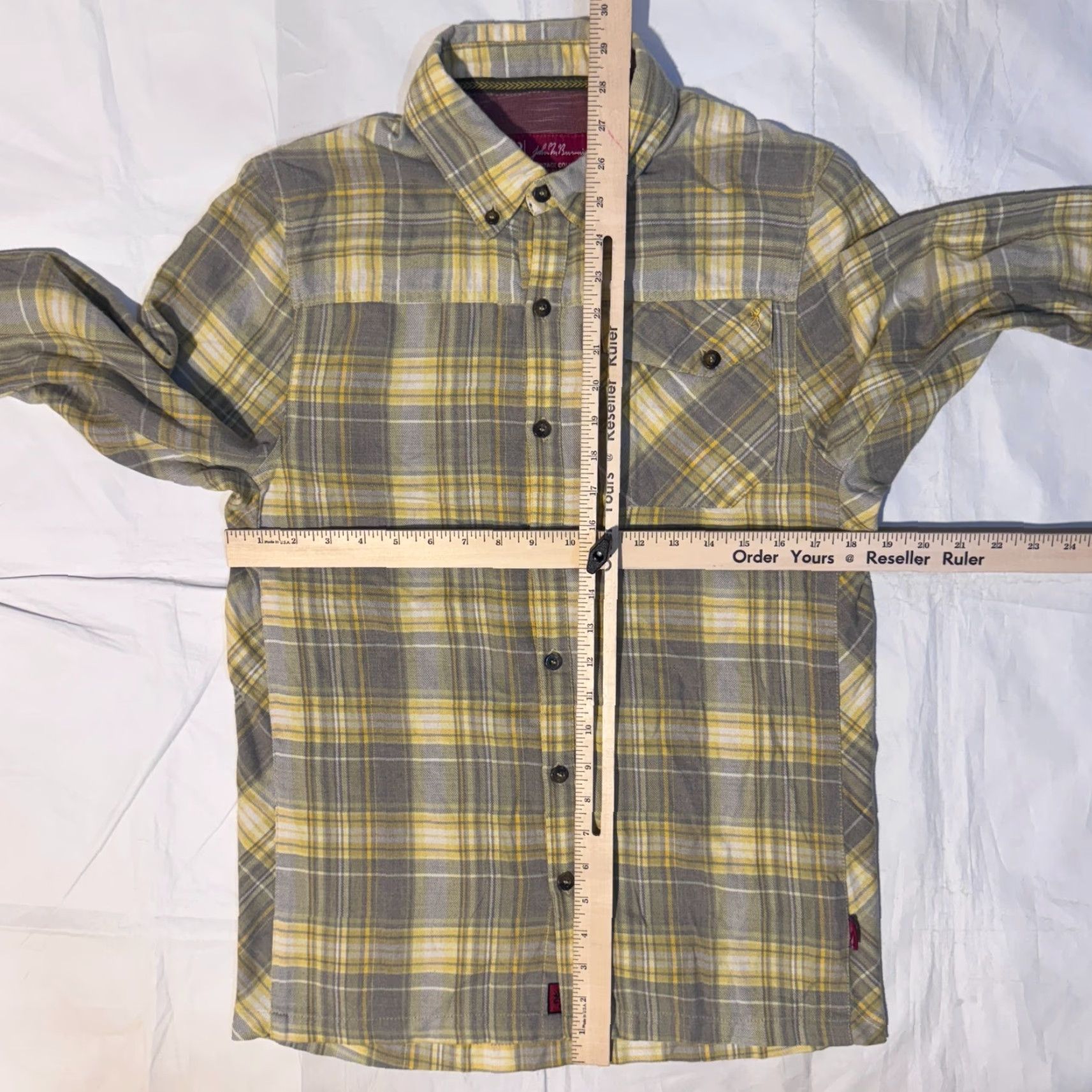 Vintage Browning Shirt Button-Up Outdoor Plaid Flannel Yellow S Mens Cotton Logo Embroidered Vintage: No Size US S / EU 44-46 / 1 - 6 Thumbnail