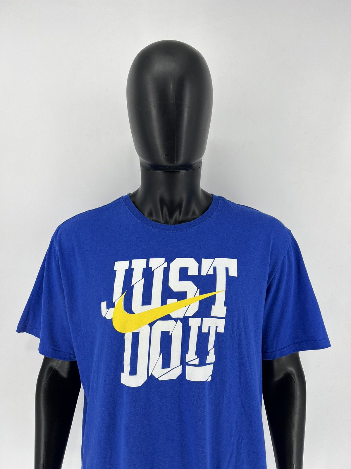 Nike × Vintage Vintage 90s NIKE JUST DO IT SWOOSH Tee Streetwear Y2K Style Size US XXL / EU 58 / 5 - 1 Thumbnail