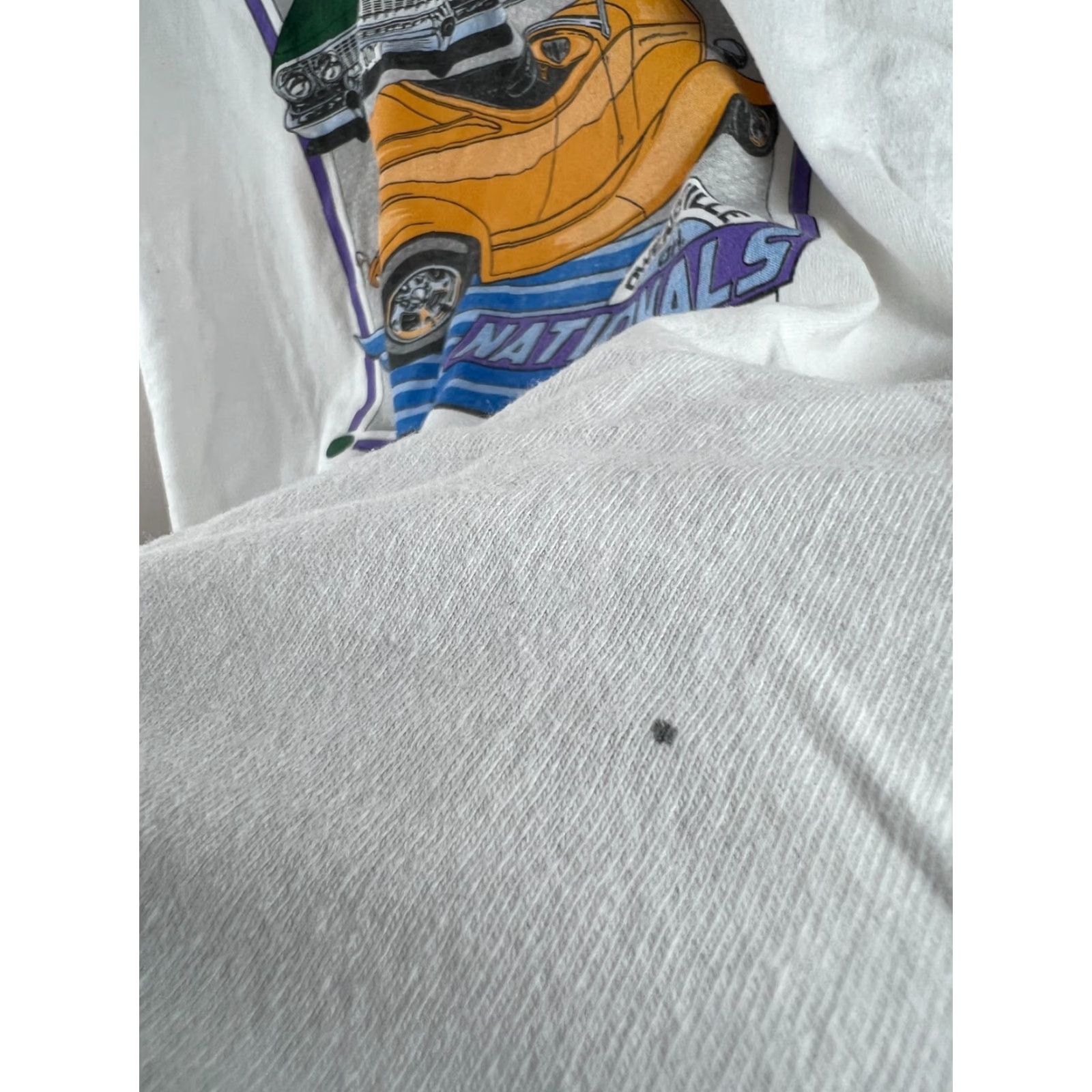 Fruit Of The Loom Vintage 1999 Pumpkin Run Nationals T-Shirt XXXL Fruit of the Loom Regular Men White 90s Car Show Rod & Custom 3XLSharron Shirt Mens Size US XXL / EU 58 / 5 - 3 Thumbnail