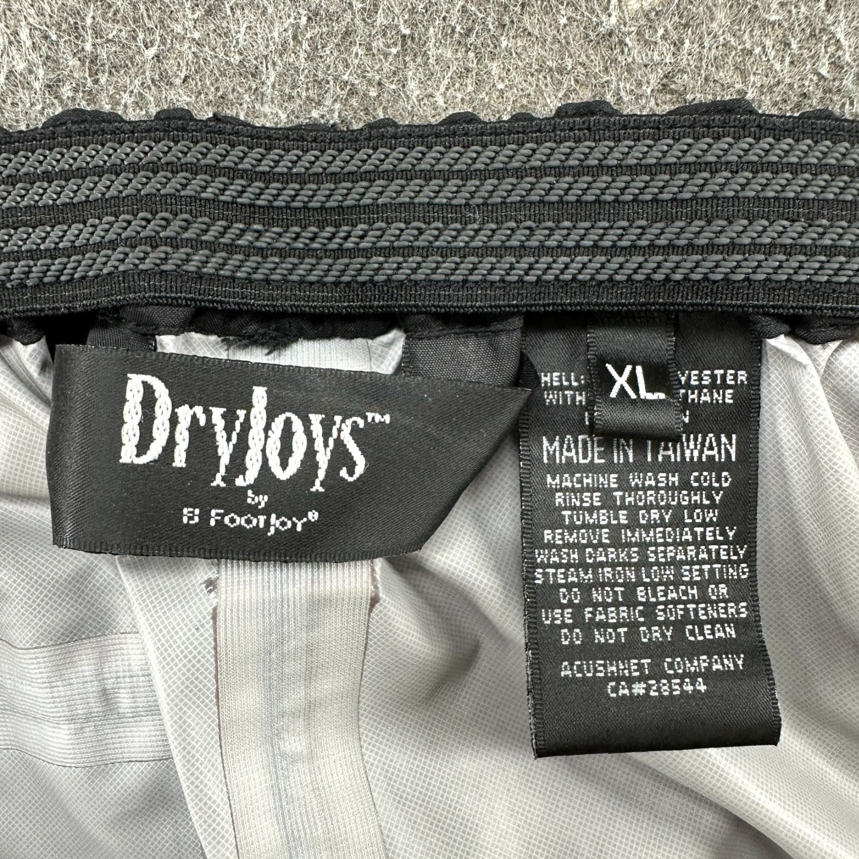 Footjoy VINTAGE Footjoy Dryjoys Pants Mens XL Black Windbreaker Rain Polyester Logo Y2K Size US 36 / EU 52 - 4 Thumbnail