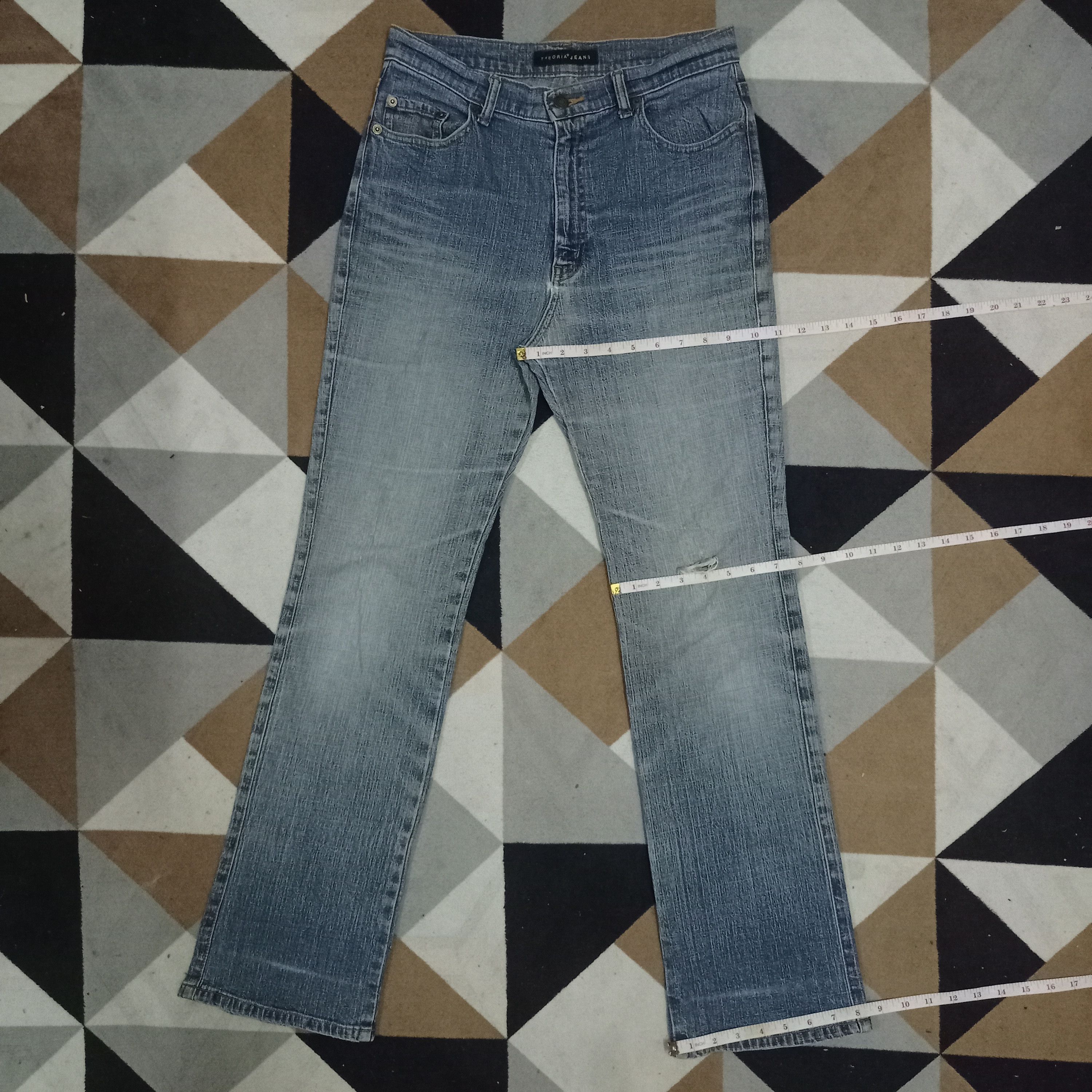 Japanese Brand Vintage Japanese Brand Blue Wash Flare Jeans 28x31 Size US 28 / EU 44 - 10 Thumbnail