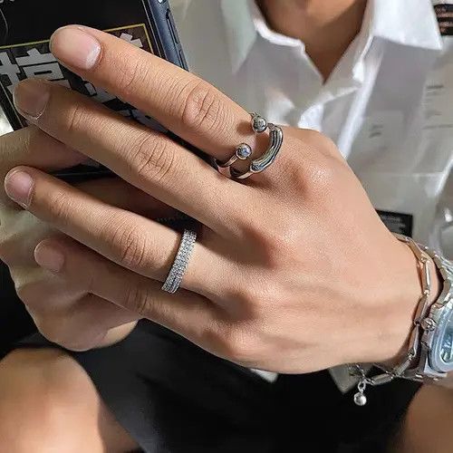 Designer Retro punk rings Size ONE SIZE - 2 Thumbnail