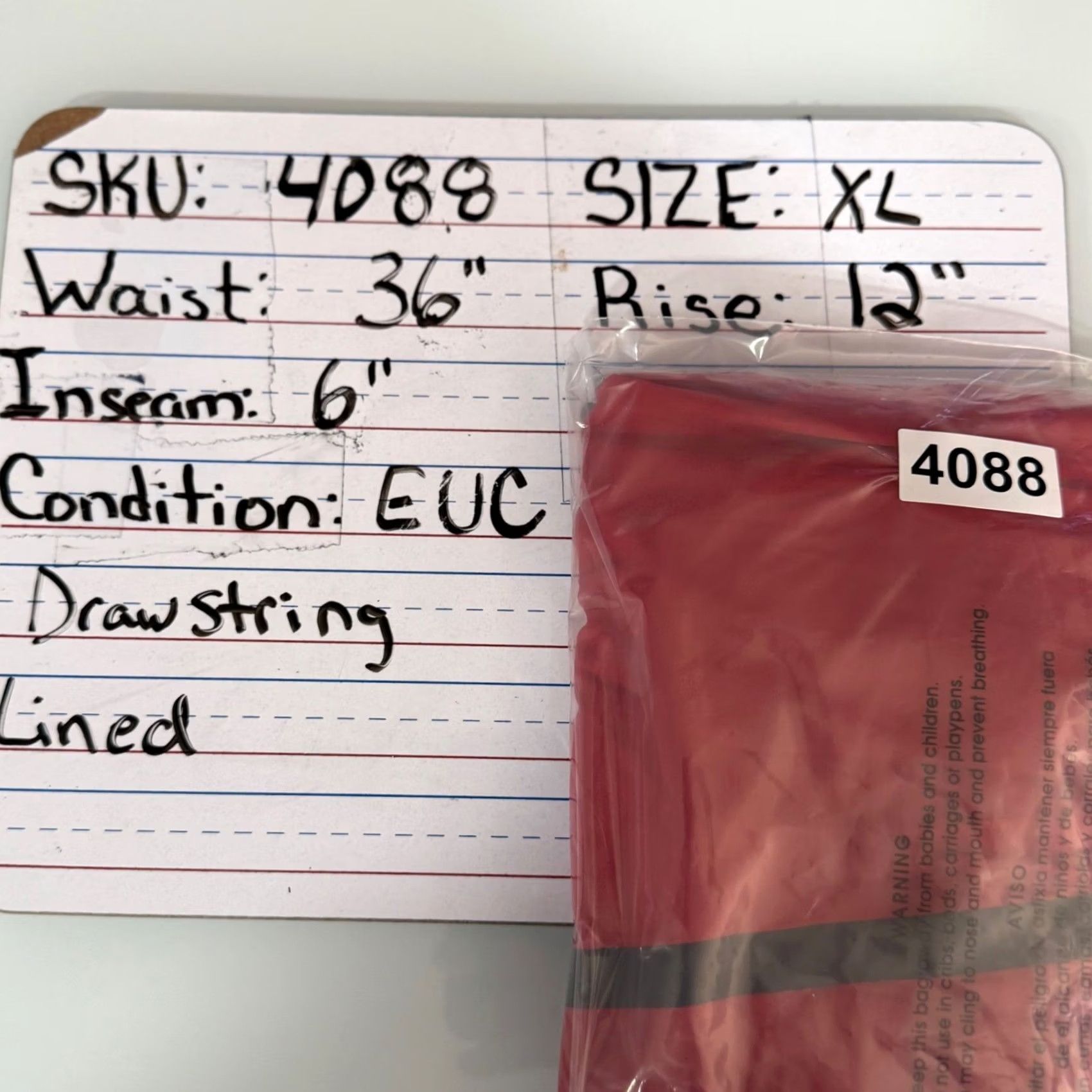 Swims Sports Illustrated Mens XL Athletic Shorts Red Black Lined Gym Workout Run Swim Size US 36 / EU 52 - 5 Thumbnail