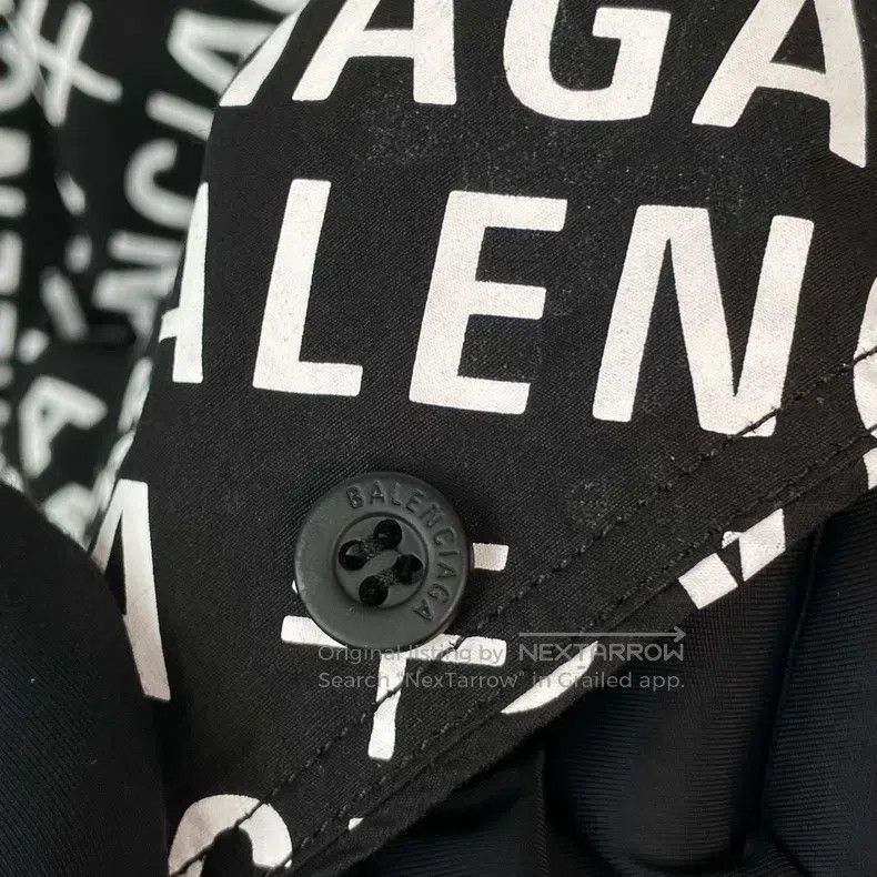 Balenciaga Balenciaga size 37 Cotton Logo Barrage Full Print Long Sle Size US S / EU 44-46 / 1 - 9 Thumbnail