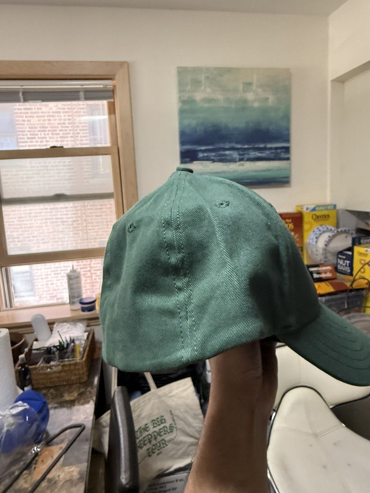 HIDDEN Hidden NY Green Leaf Fitted Hat Size ONE SIZE - 5 Thumbnail